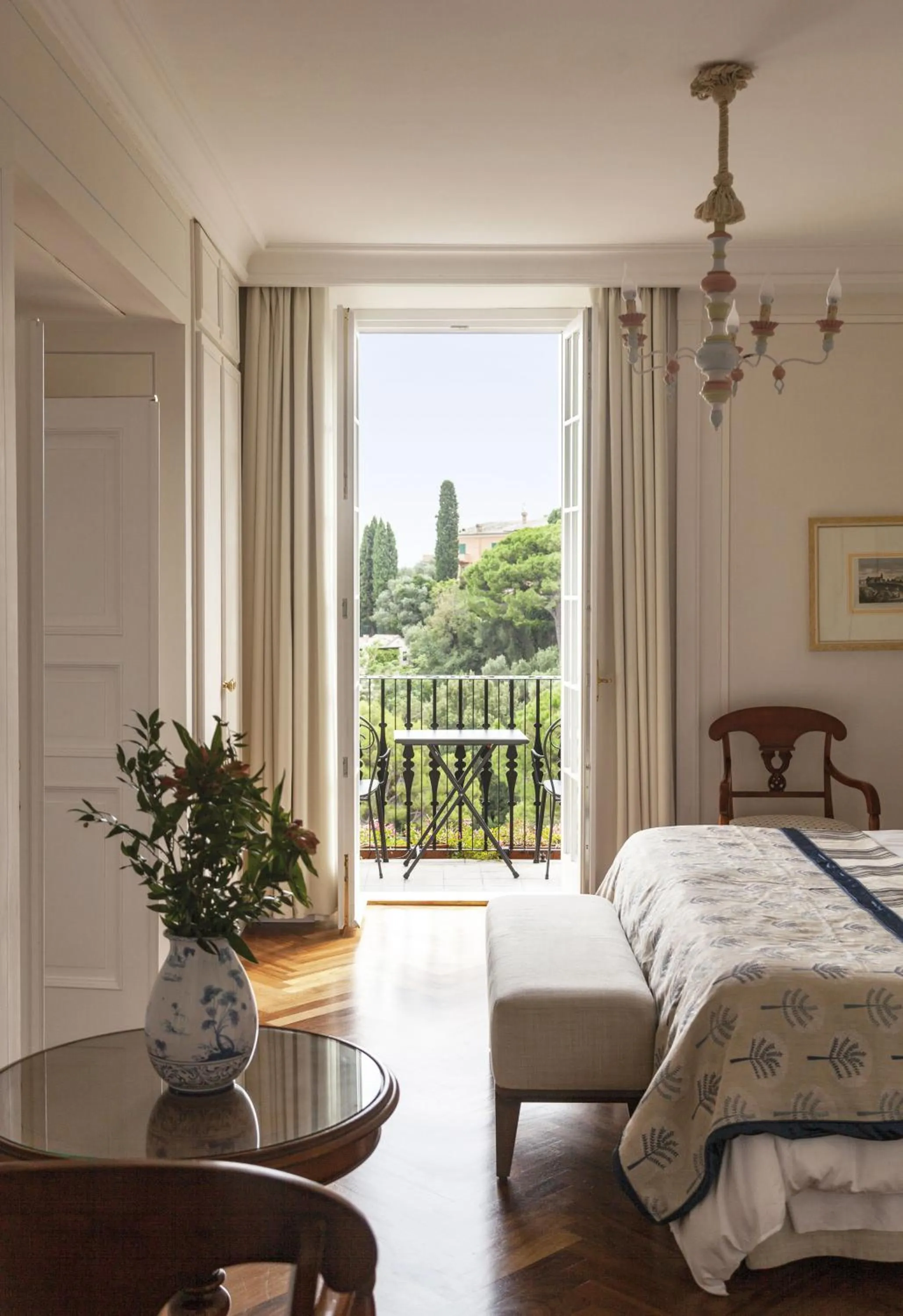 Bedroom, Bed in Splendido, A Belmond Hotel, Portofino