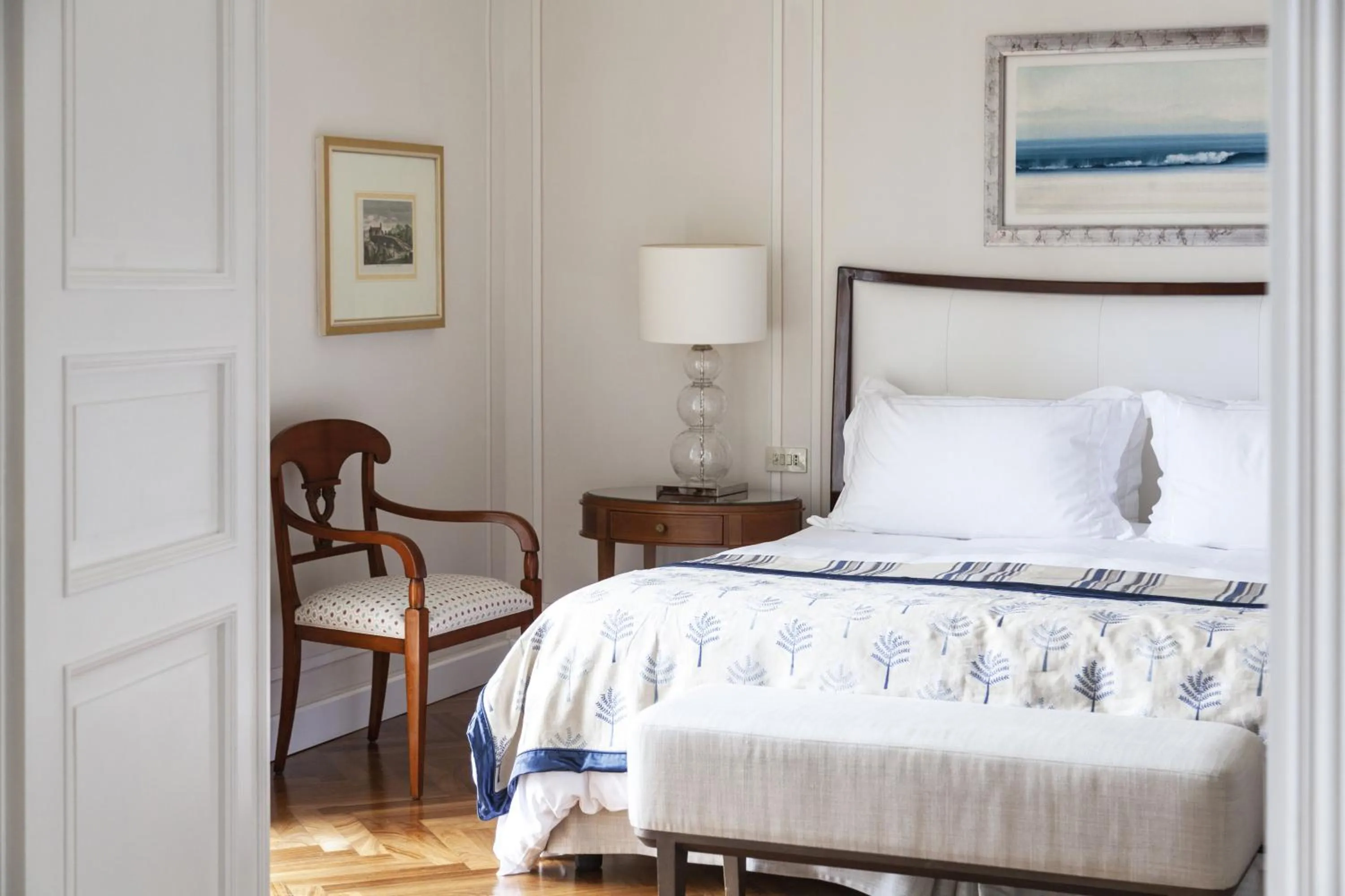 Bedroom, Bed in Splendido, A Belmond Hotel, Portofino