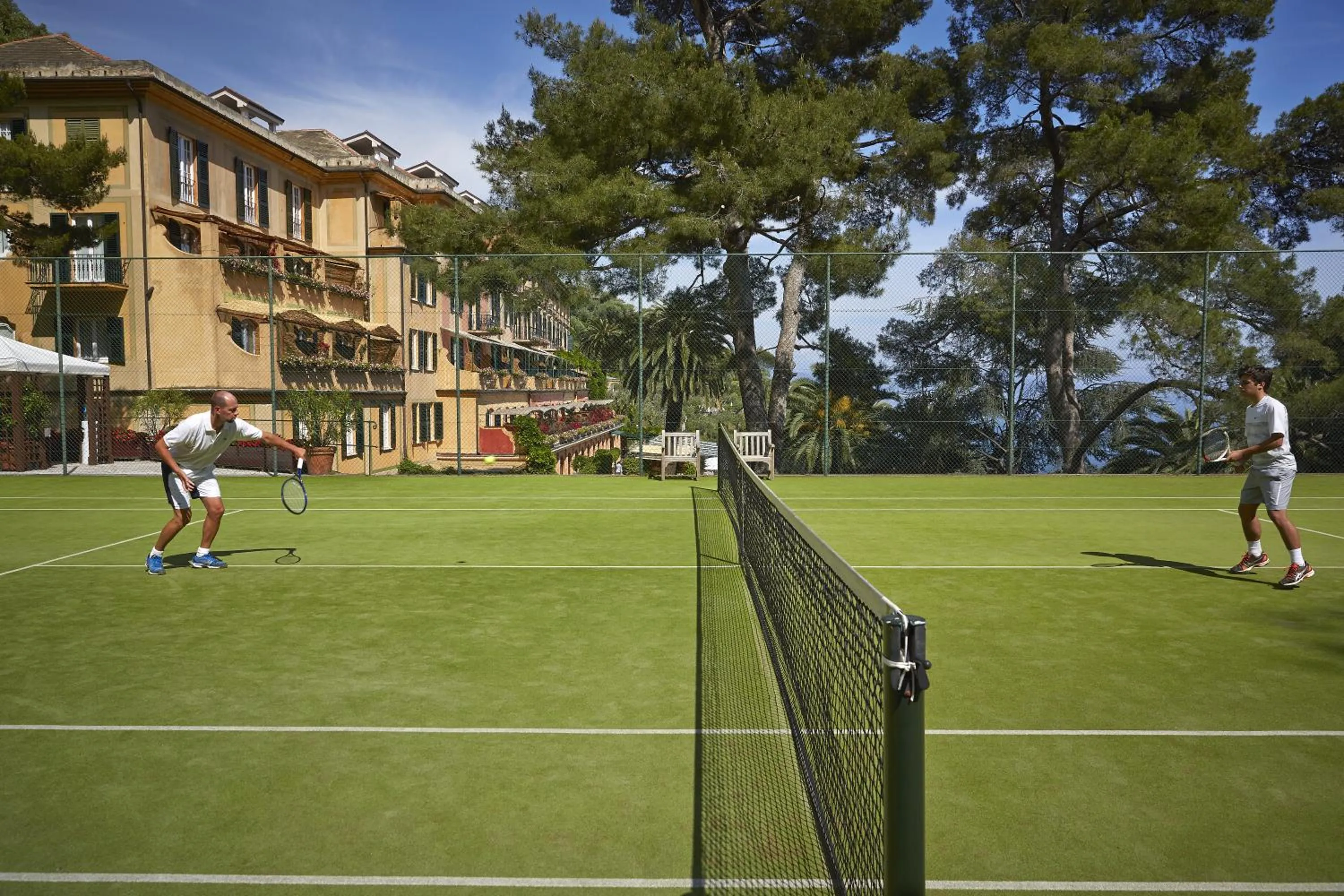 Tennis court in Splendido, A Belmond Hotel, Portofino