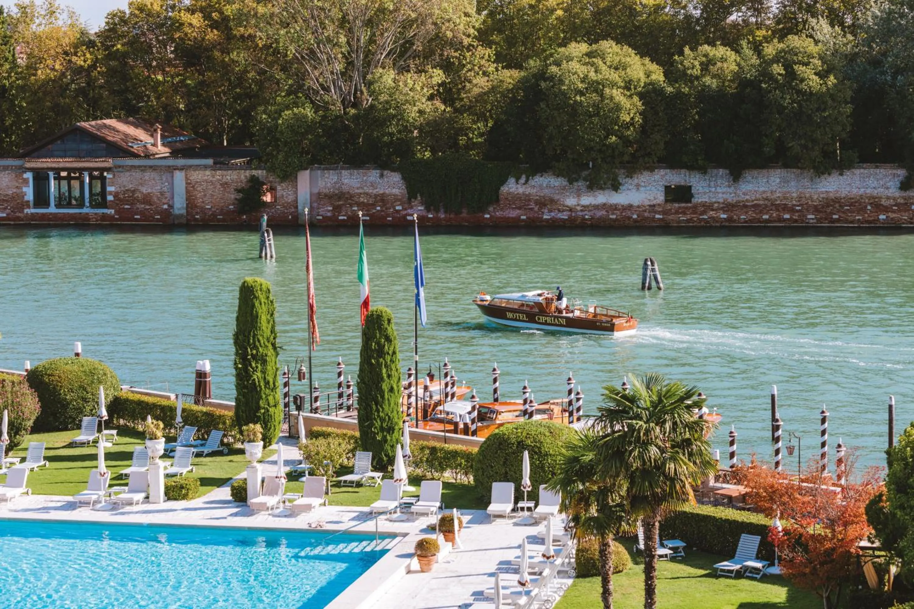 Swimming pool in Hotel Cipriani, A Belmond Hotel, Venice
