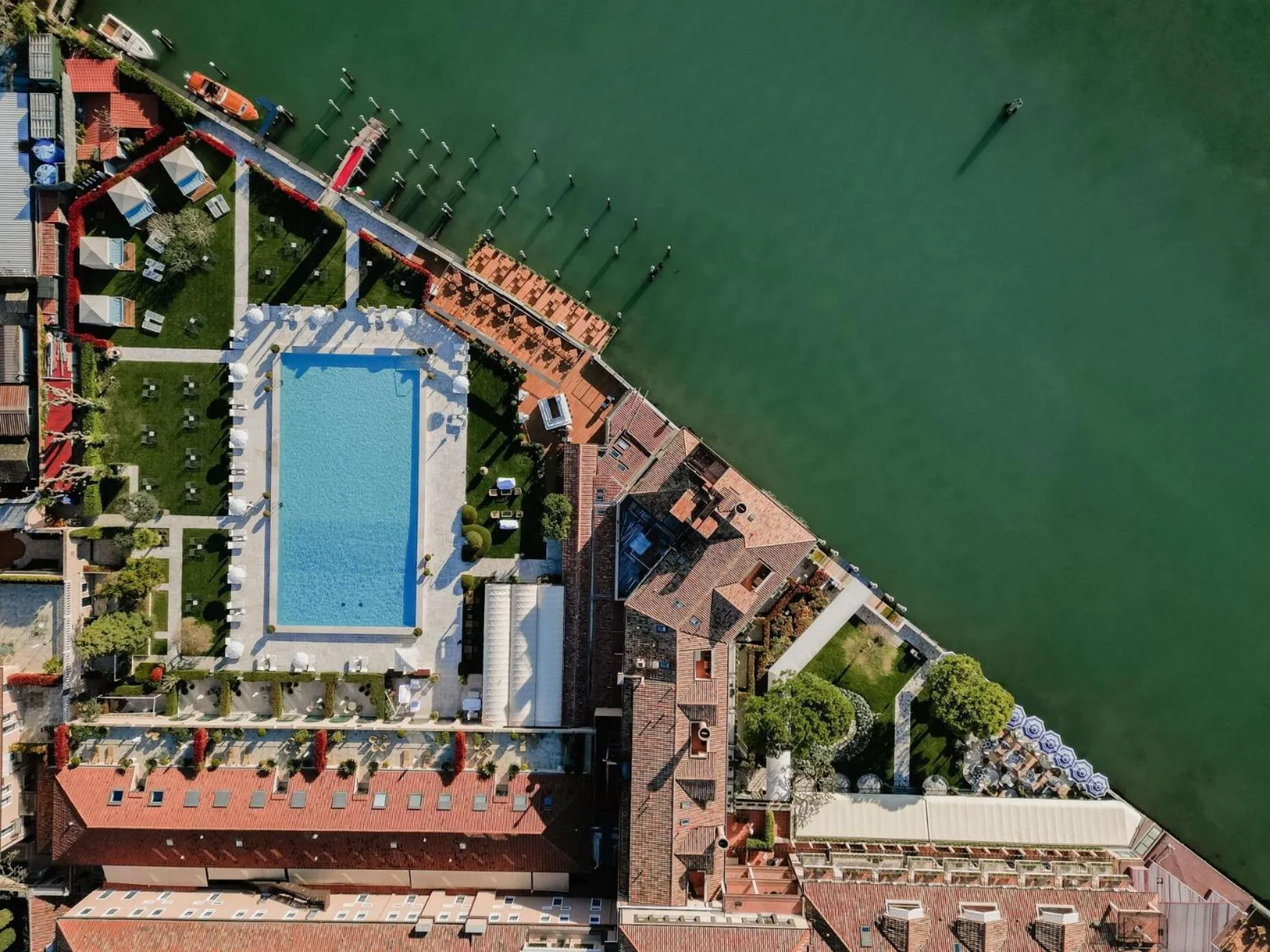 Swimming pool in Hotel Cipriani, A Belmond Hotel, Venice