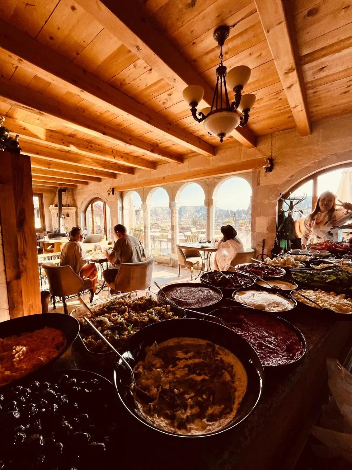 Buffet breakfast in Caftan Cave Suites