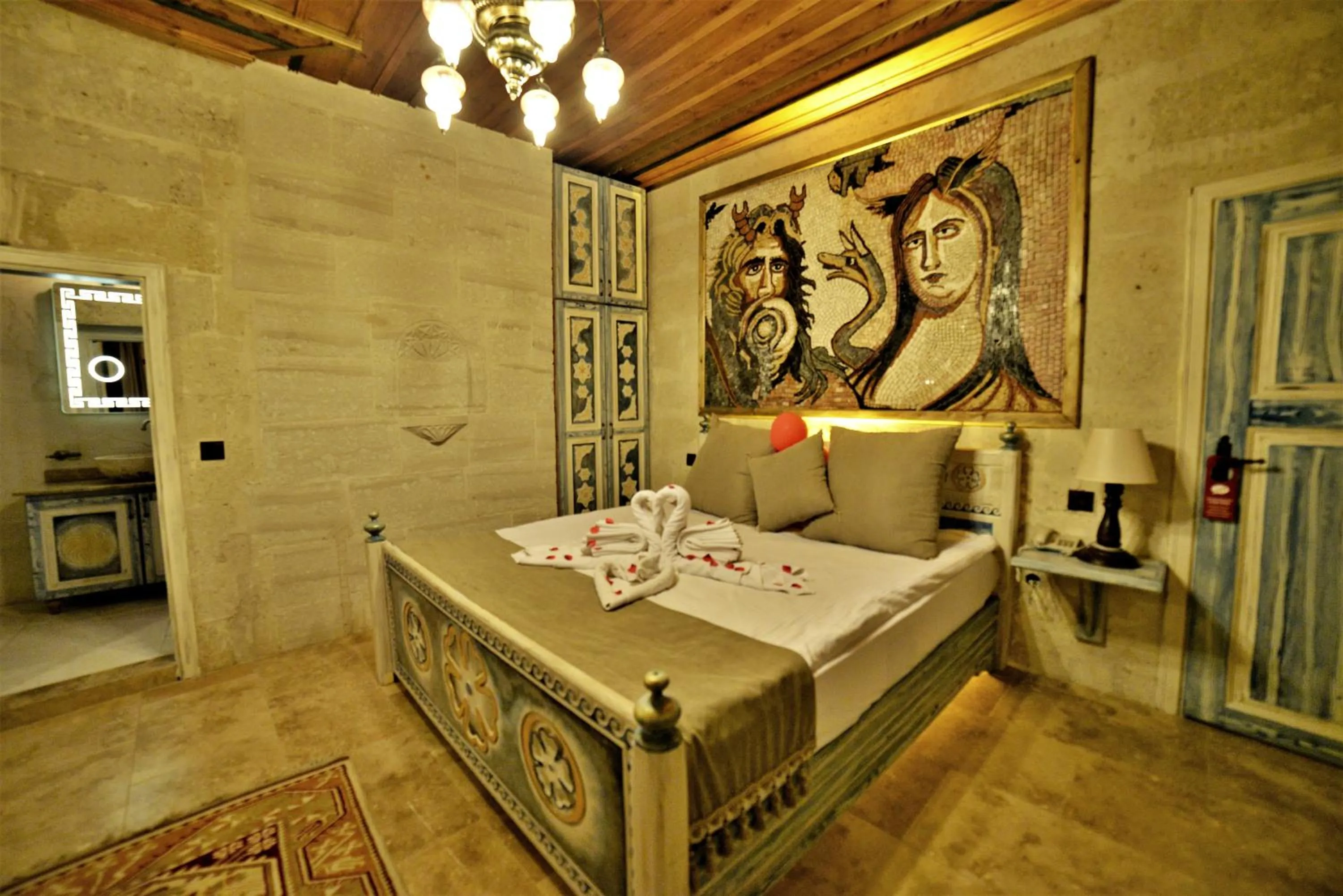 Bedroom in Caftan Cave Suites