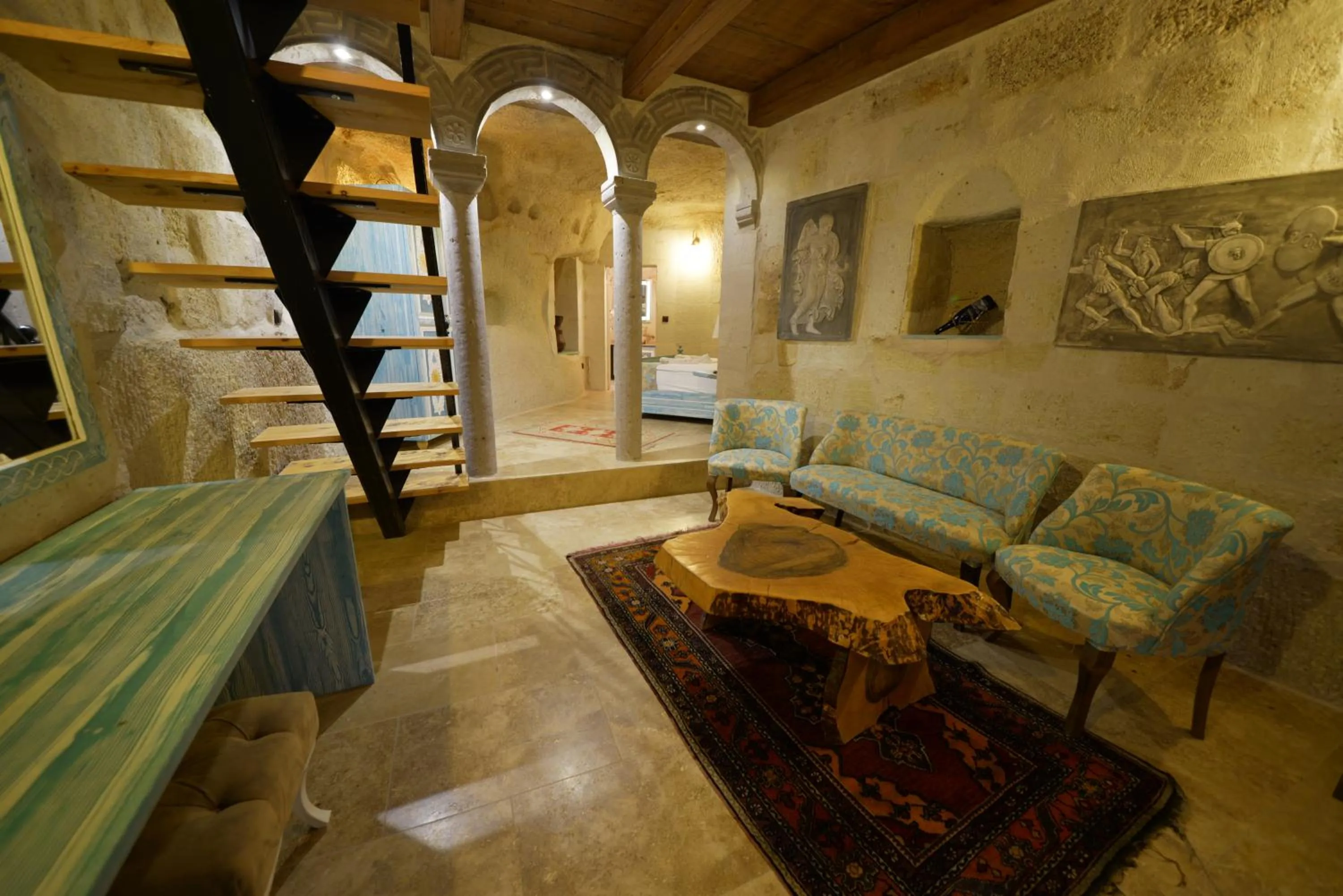 Living room in Caftan Cave Suites
