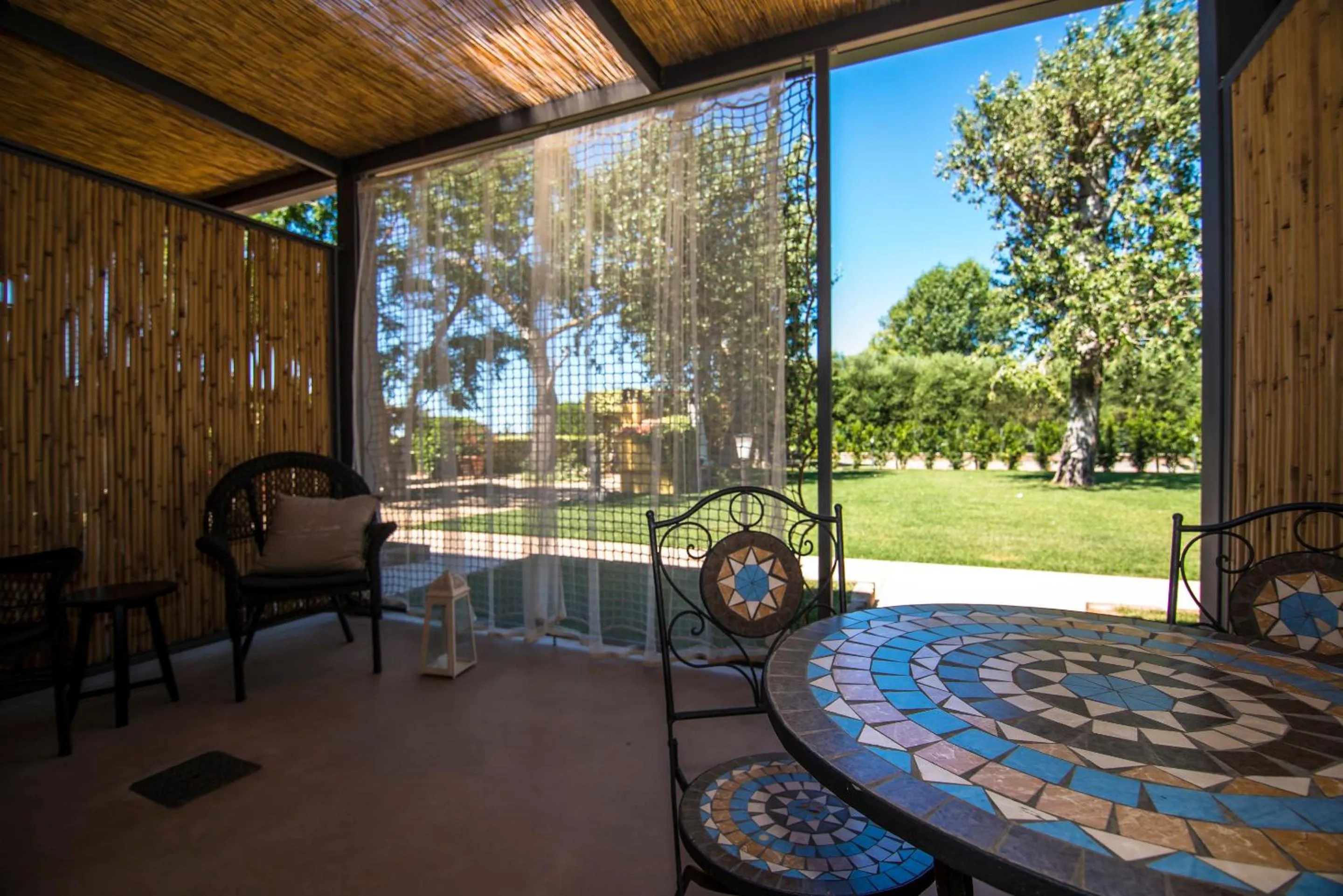 Patio in Country Resort Le Due Ruote