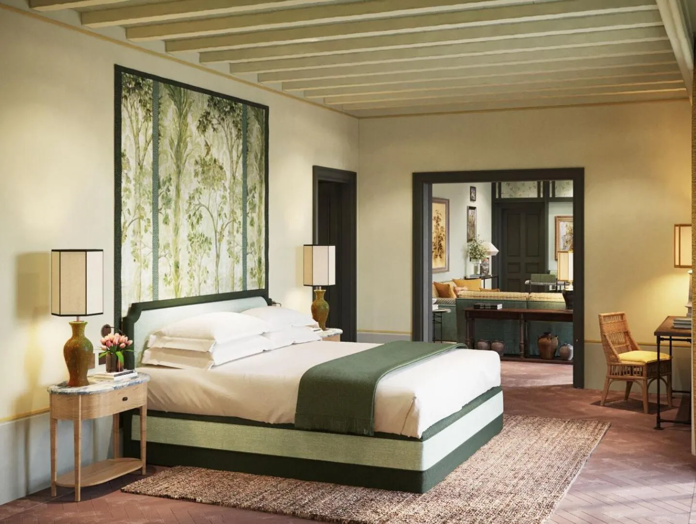 Bedroom, Bed in Villa San Michele, A Belmond Hotel, Florence