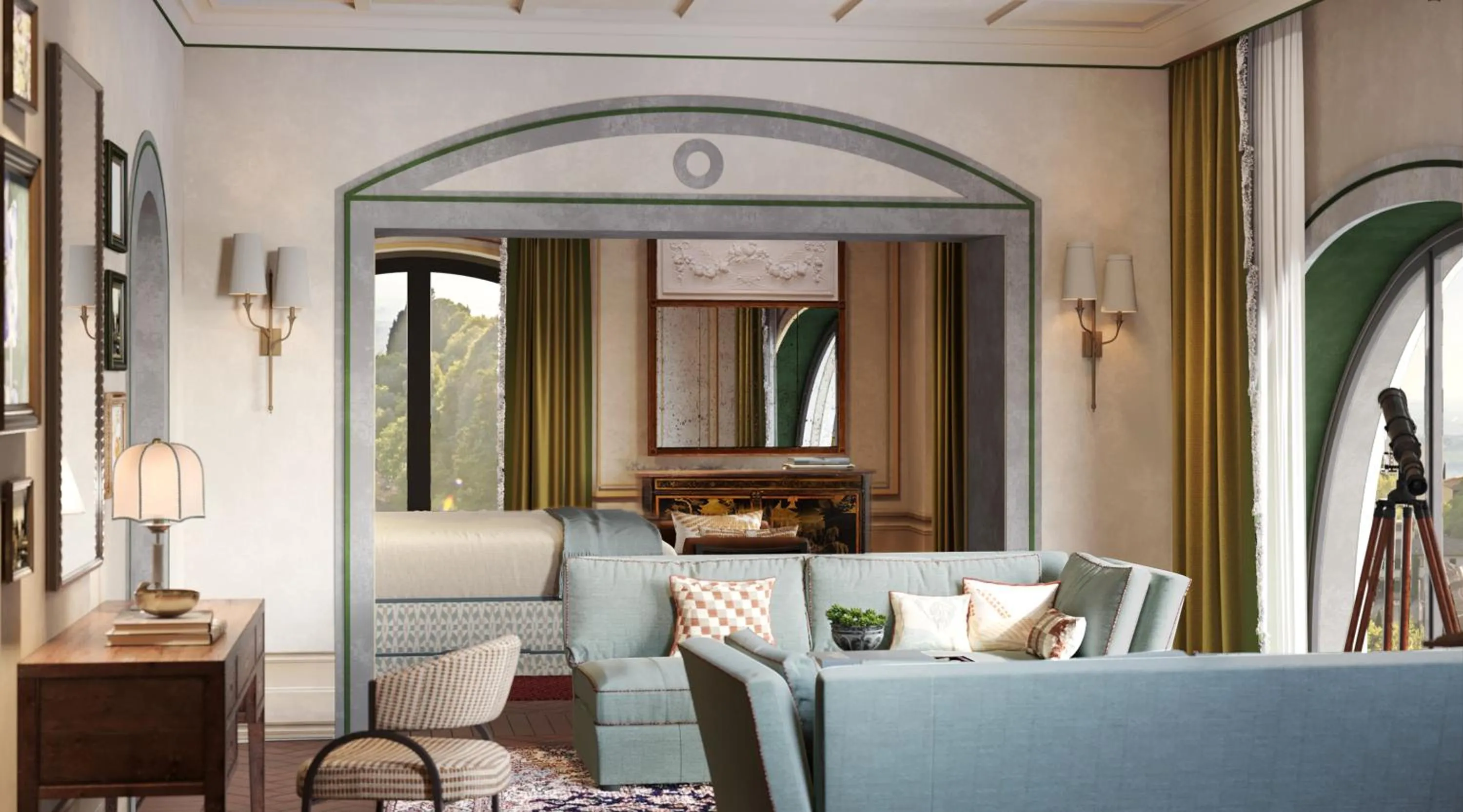 Living room in Villa San Michele, A Belmond Hotel, Florence