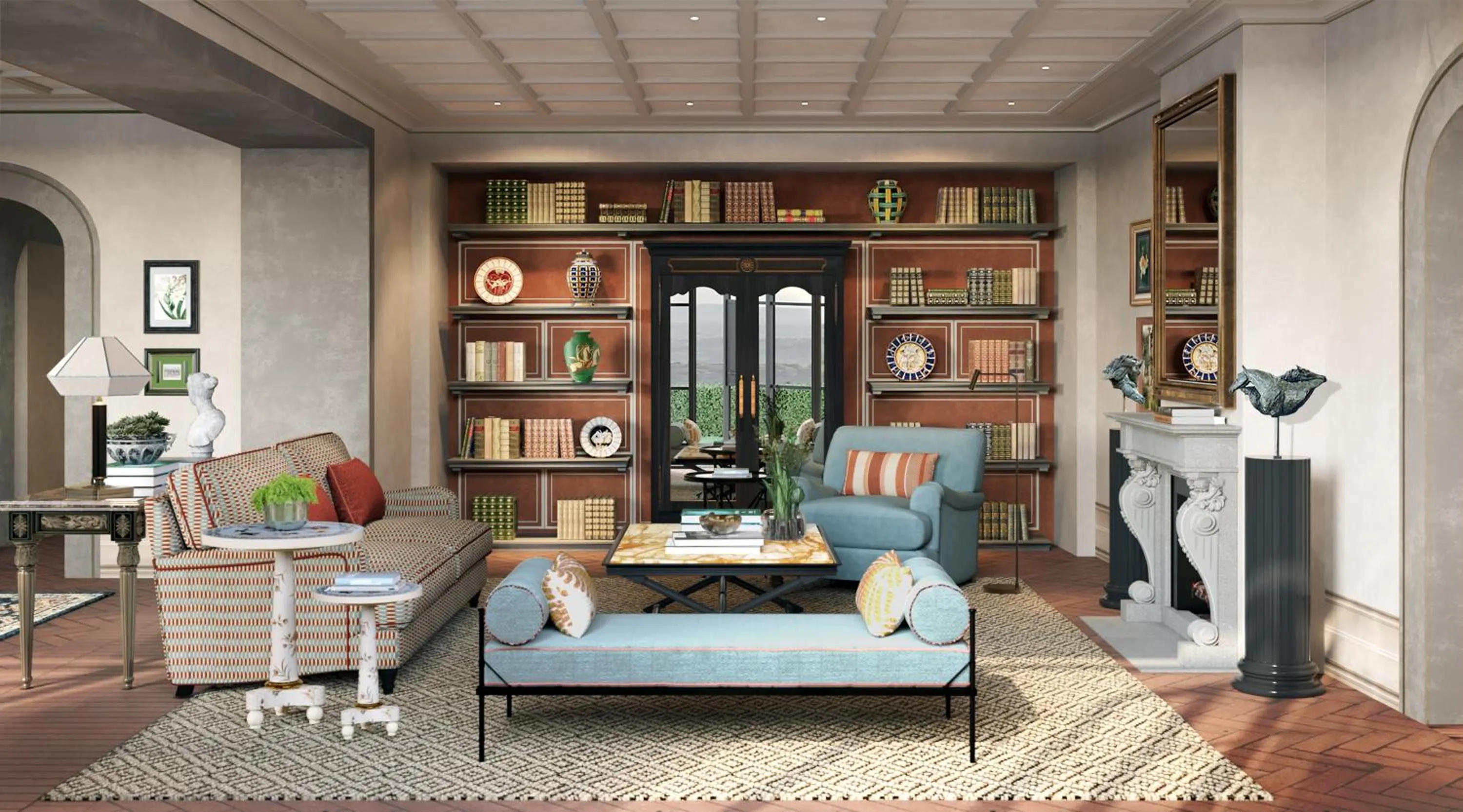 Living room in Villa San Michele, A Belmond Hotel, Florence