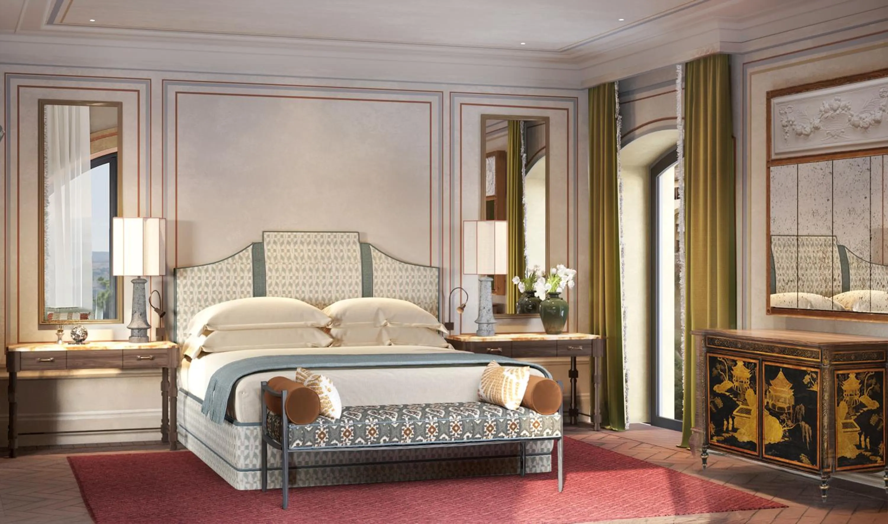 Bedroom, Bed in Villa San Michele, A Belmond Hotel, Florence