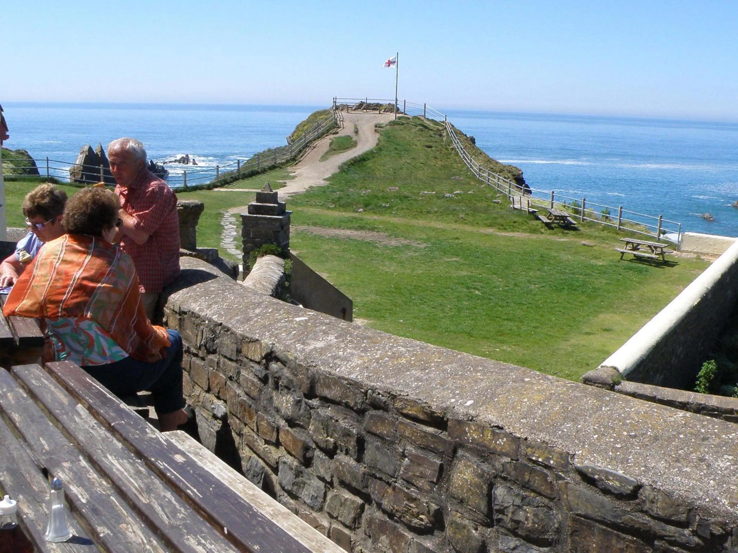 Garden in Hartland Quay Hotel
