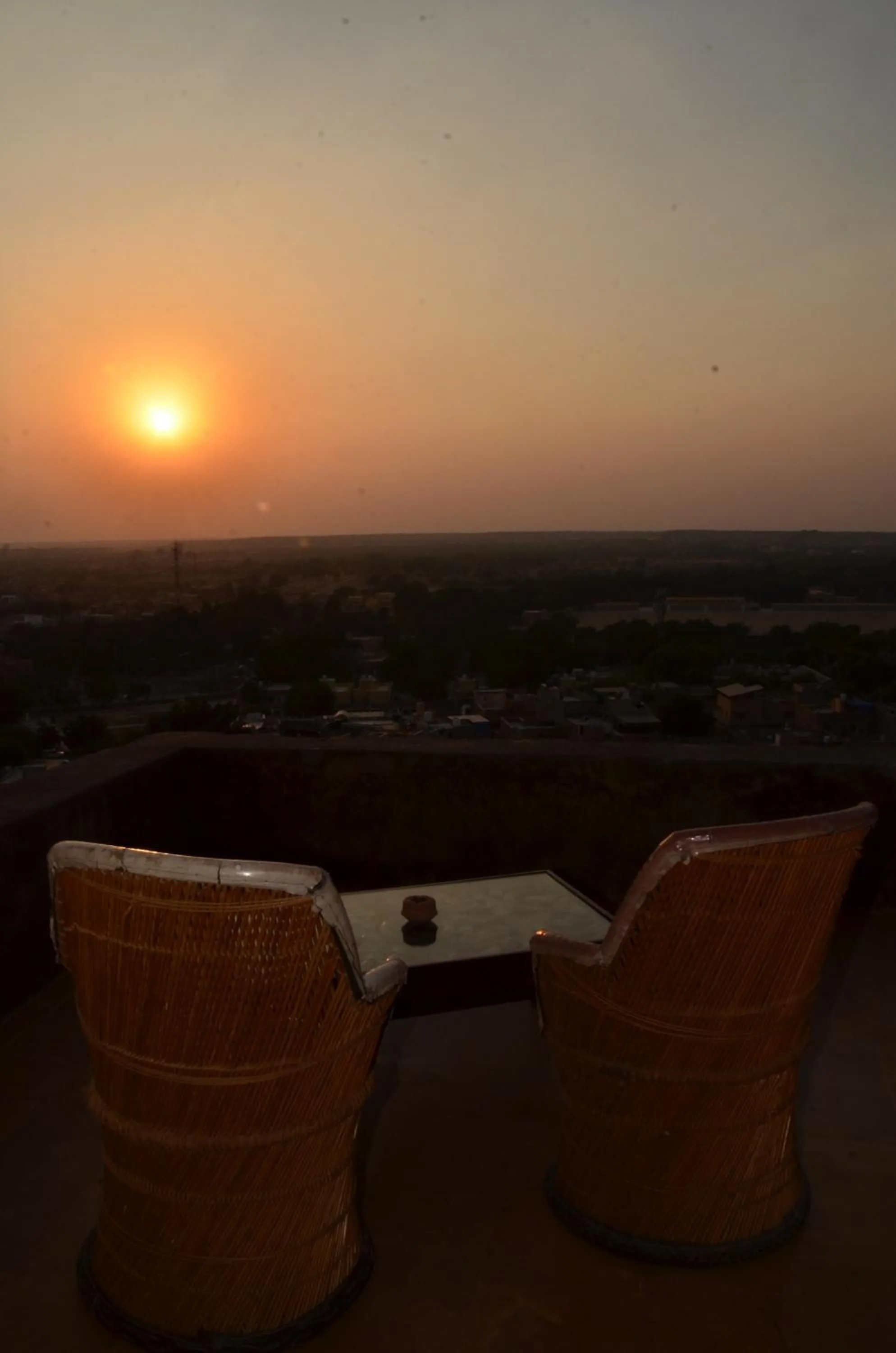 Sunset in Deepak Hotel & Restaurant