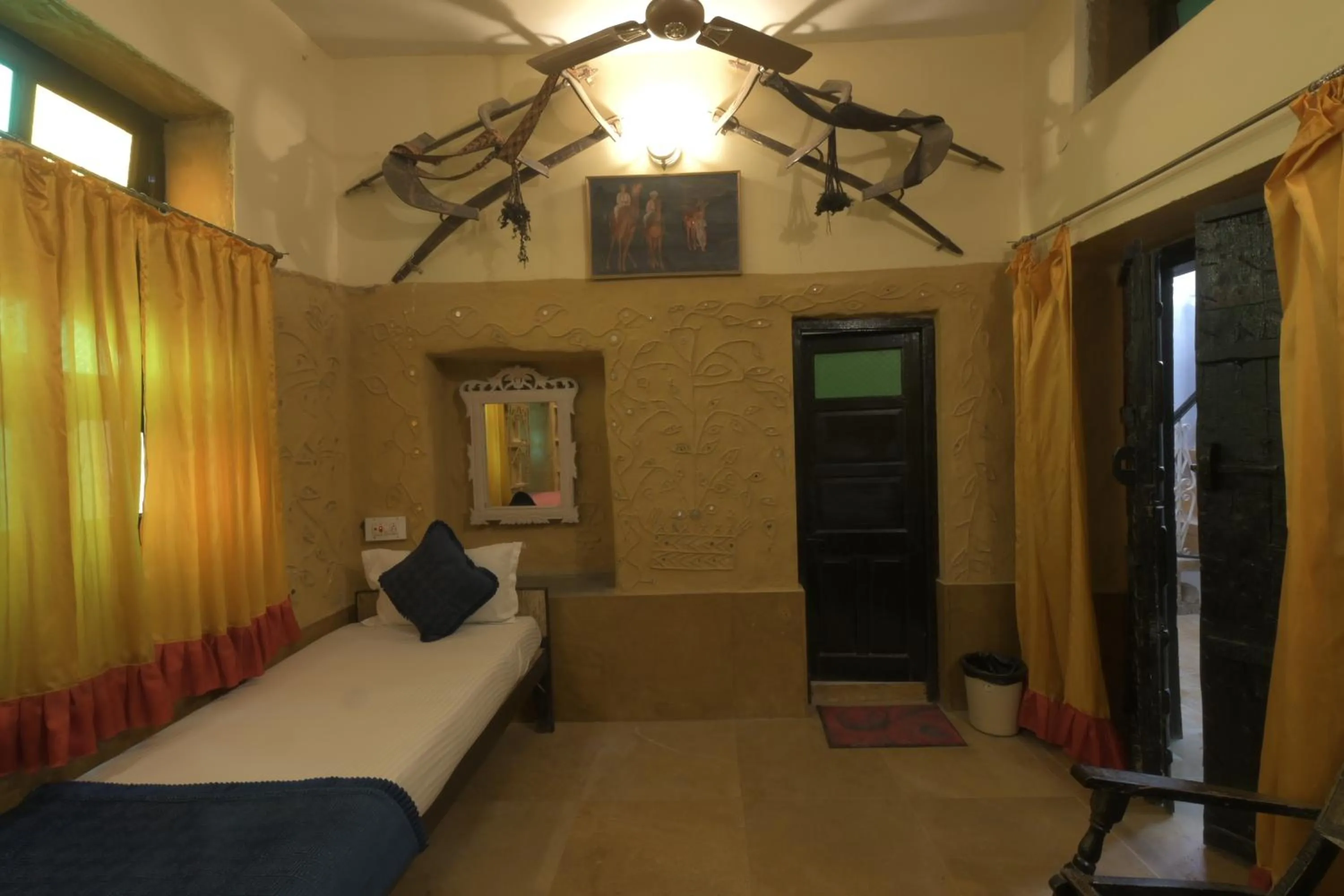 Bed in Deepak Hotel & Restaurant