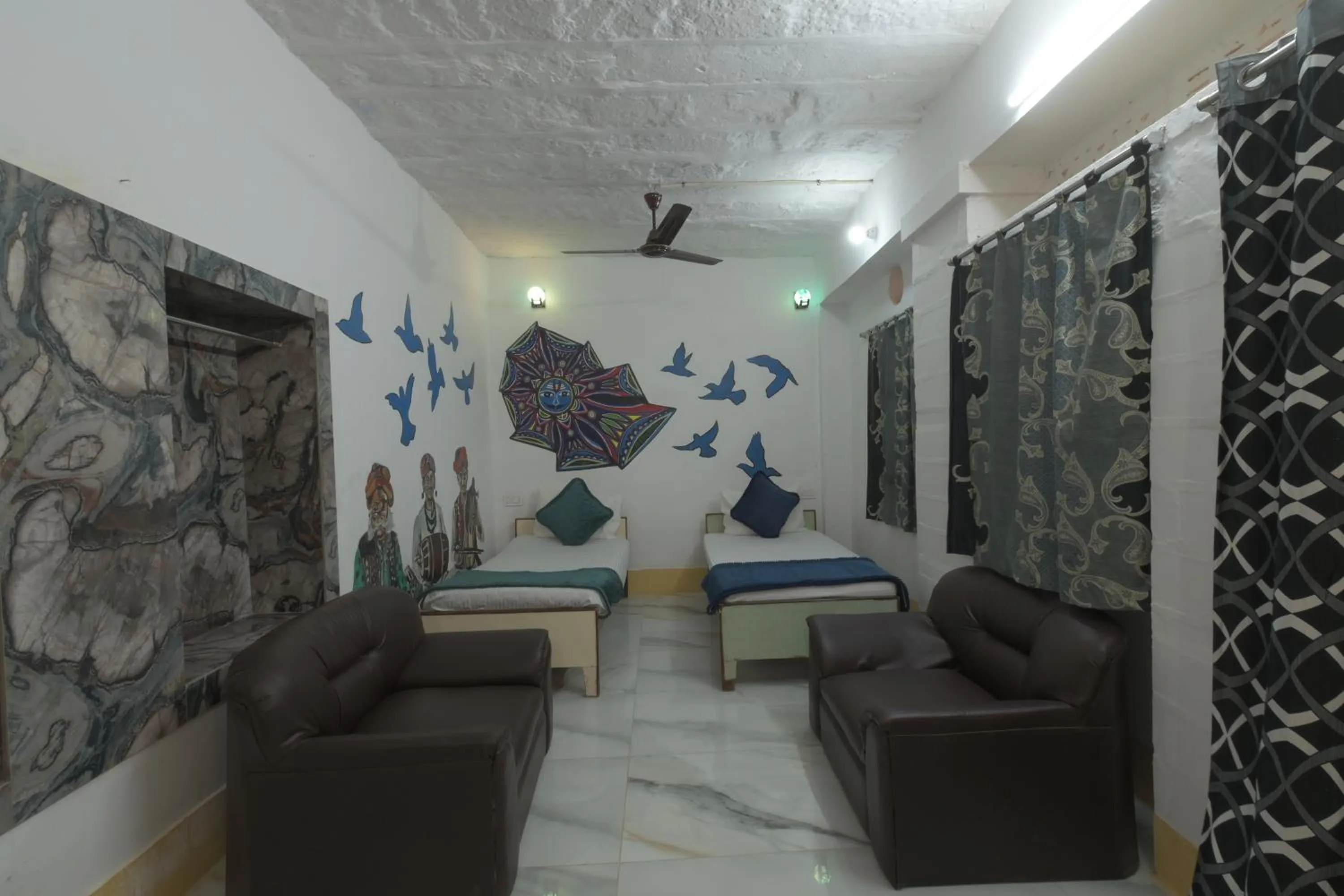 Bed in Deepak Hotel & Restaurant