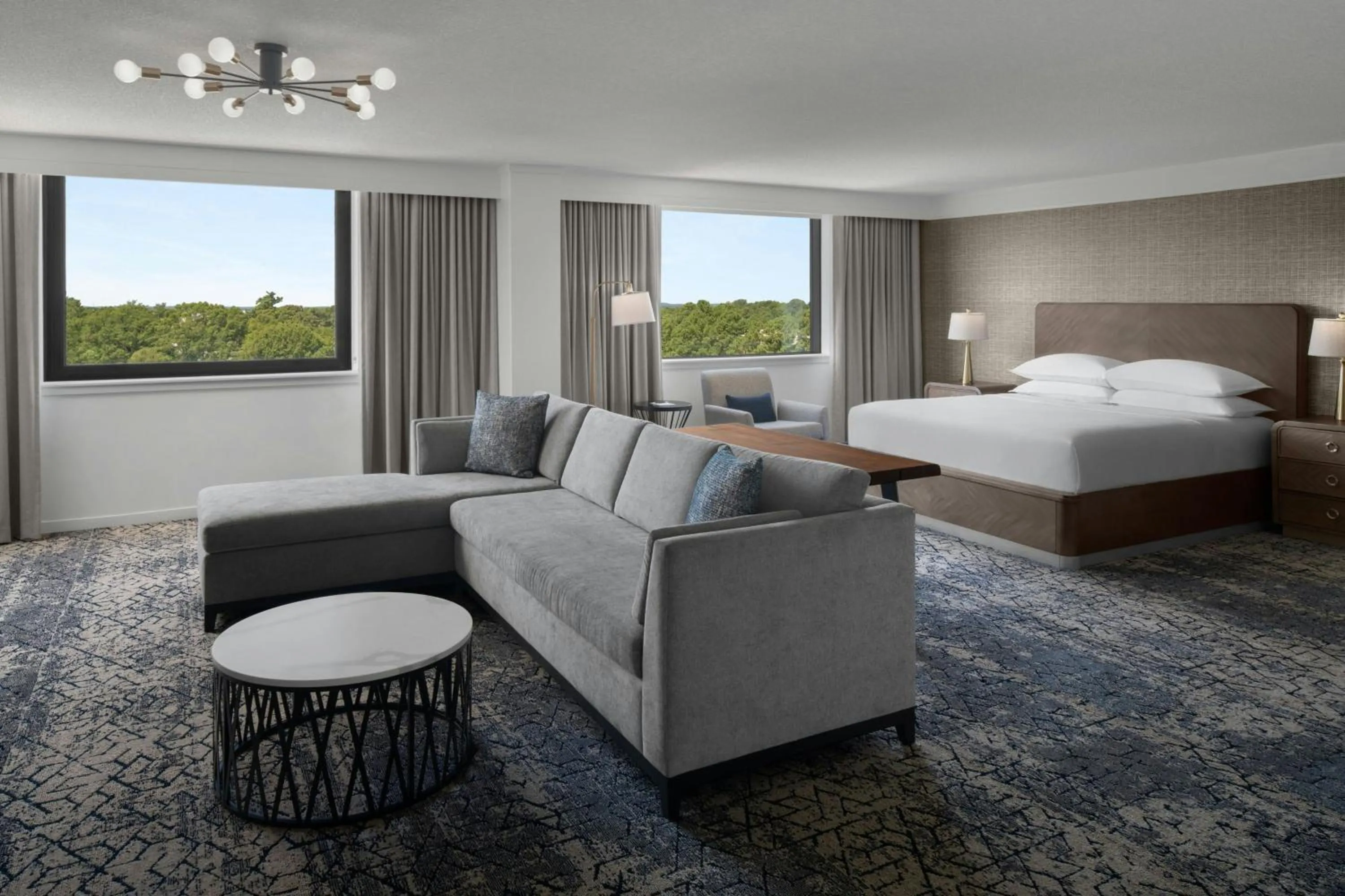 Photo of the whole room, Bed in Sheraton Imperial Hotel Raleigh-Durham Airport at Research Triangle Park