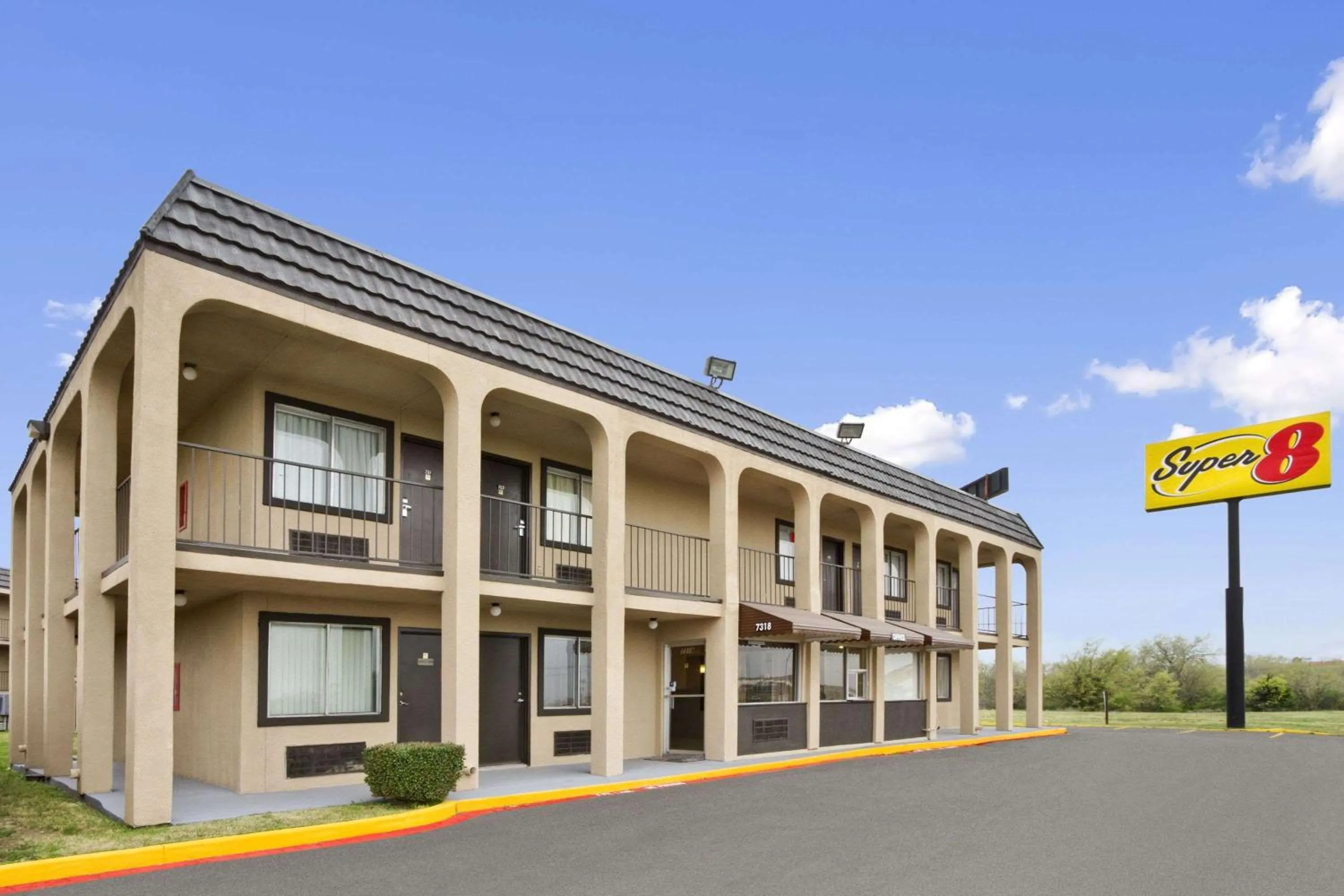 Property building in Super 8 by Wyndham Fort Worth TX