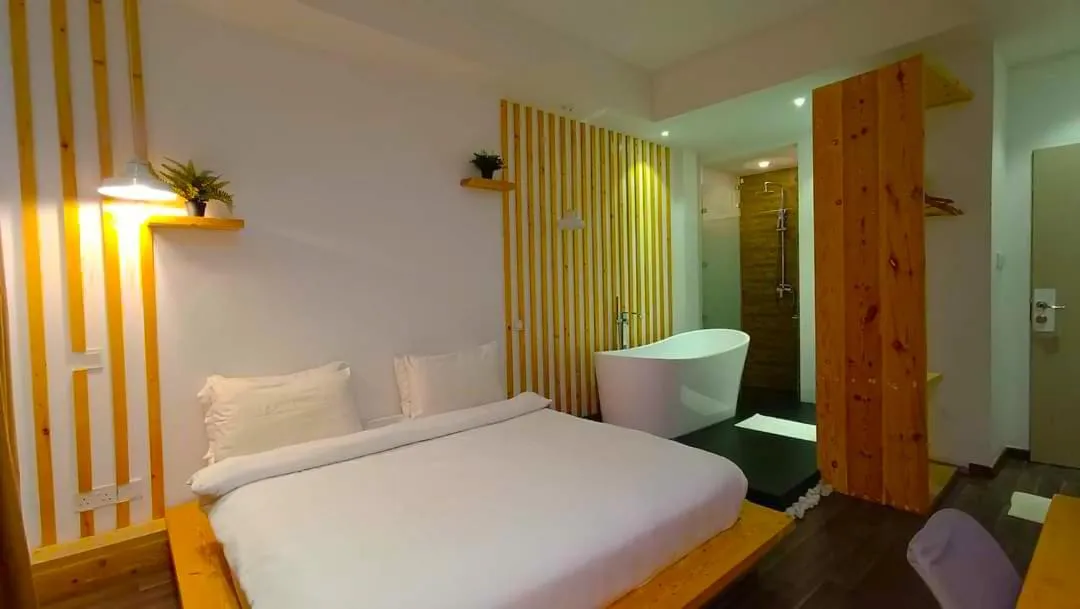 Bed in Portia Hotel & Spa