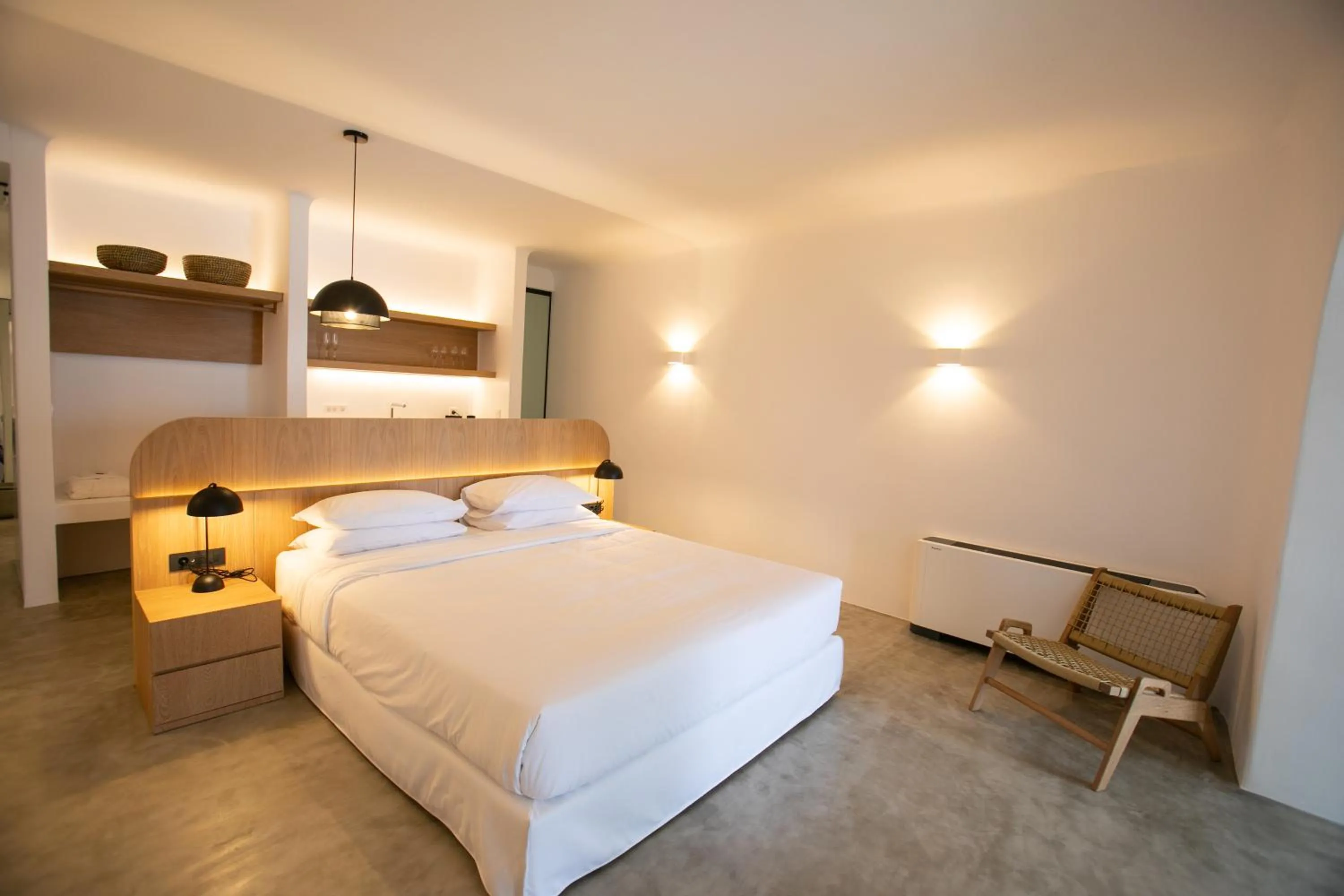 Bed in Melidonia Suites