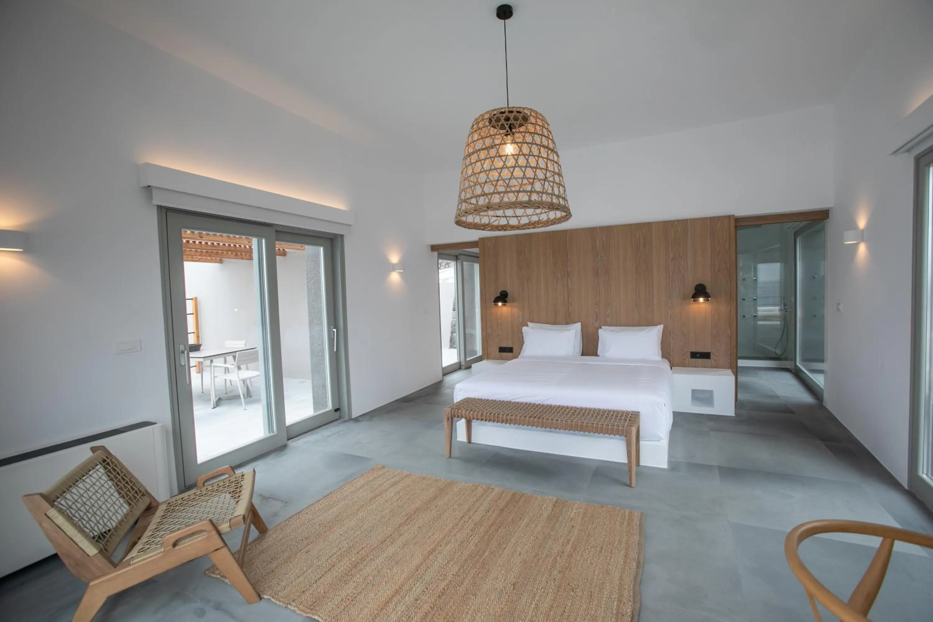 Bed in Melidonia Suites