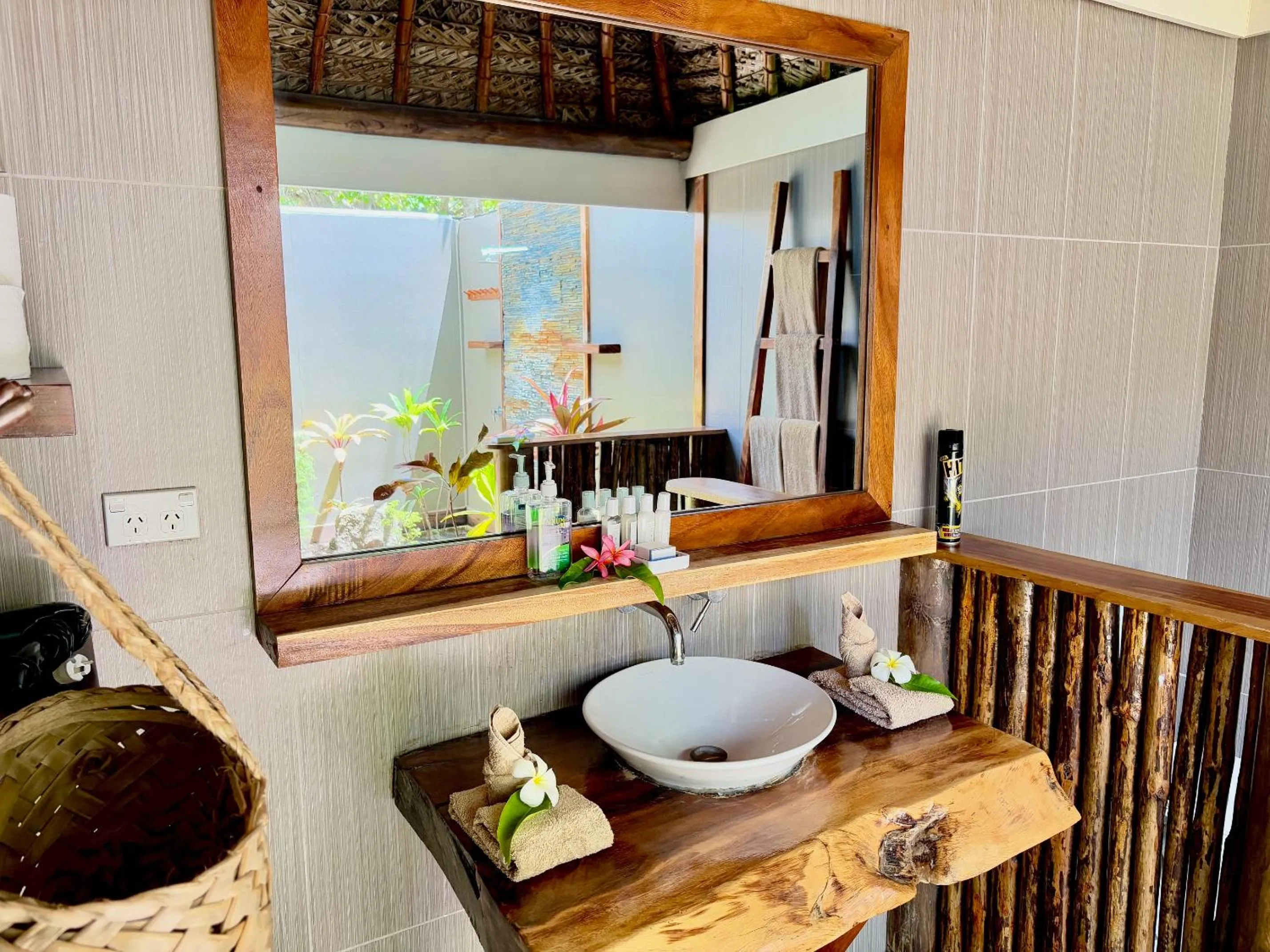 Open Air Bath in Blue Lagoon Beach Resort