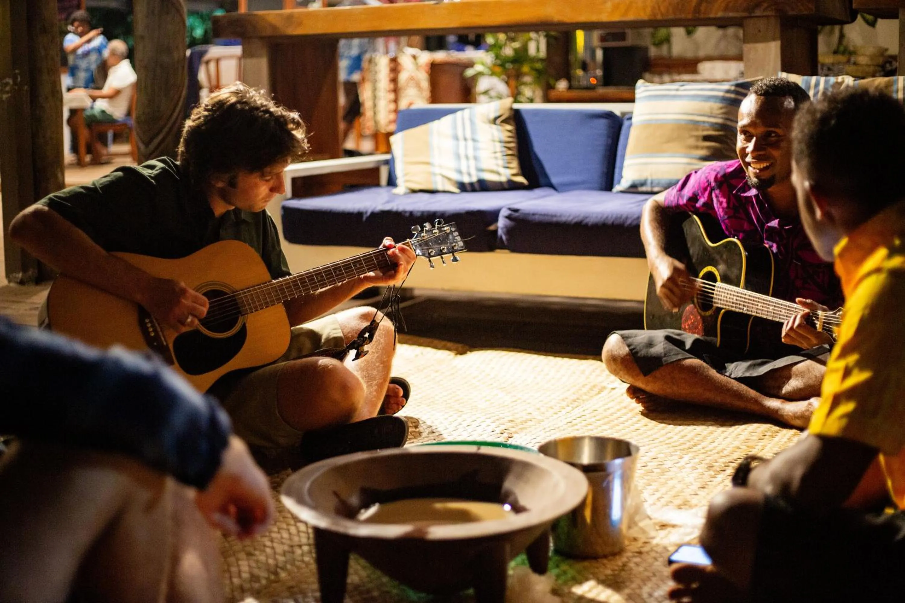 People in Blue Lagoon Beach Resort