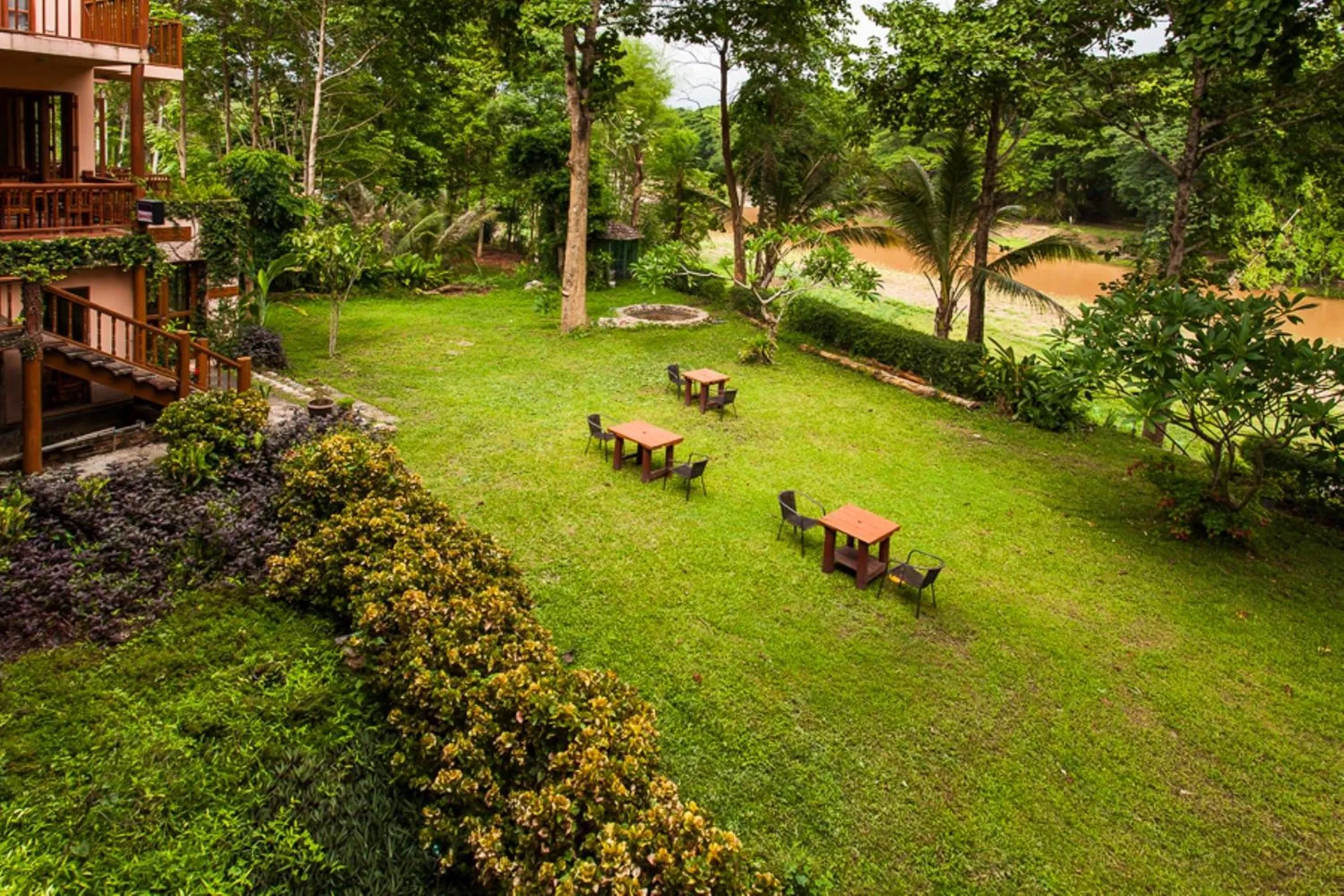 Garden view in Riverhouse Resort