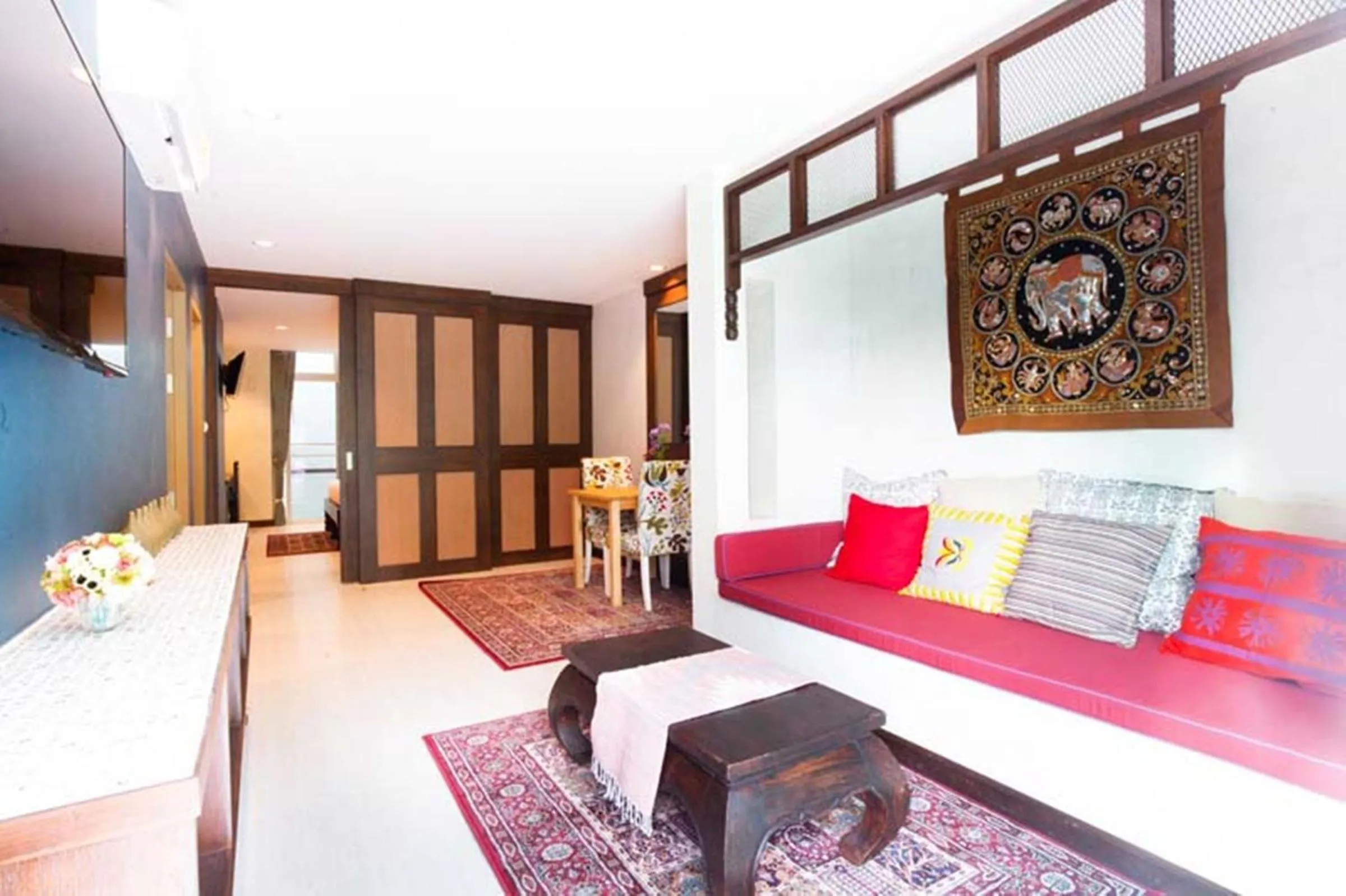 Living room, Bed in Kata Tranquil Villa - SHA Plus