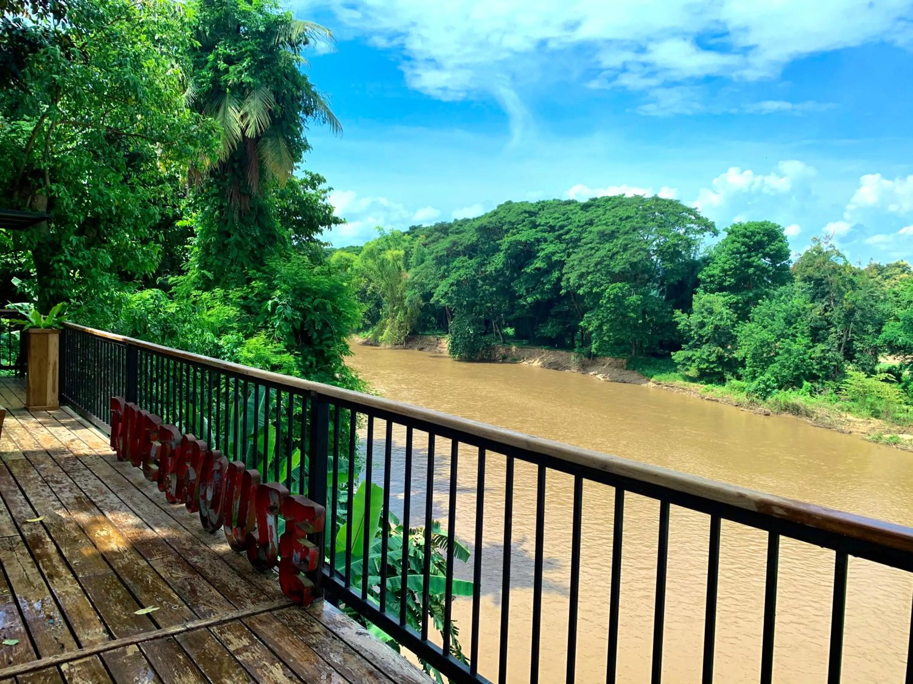 Balcony/Terrace in Riverhouse-The Teak House