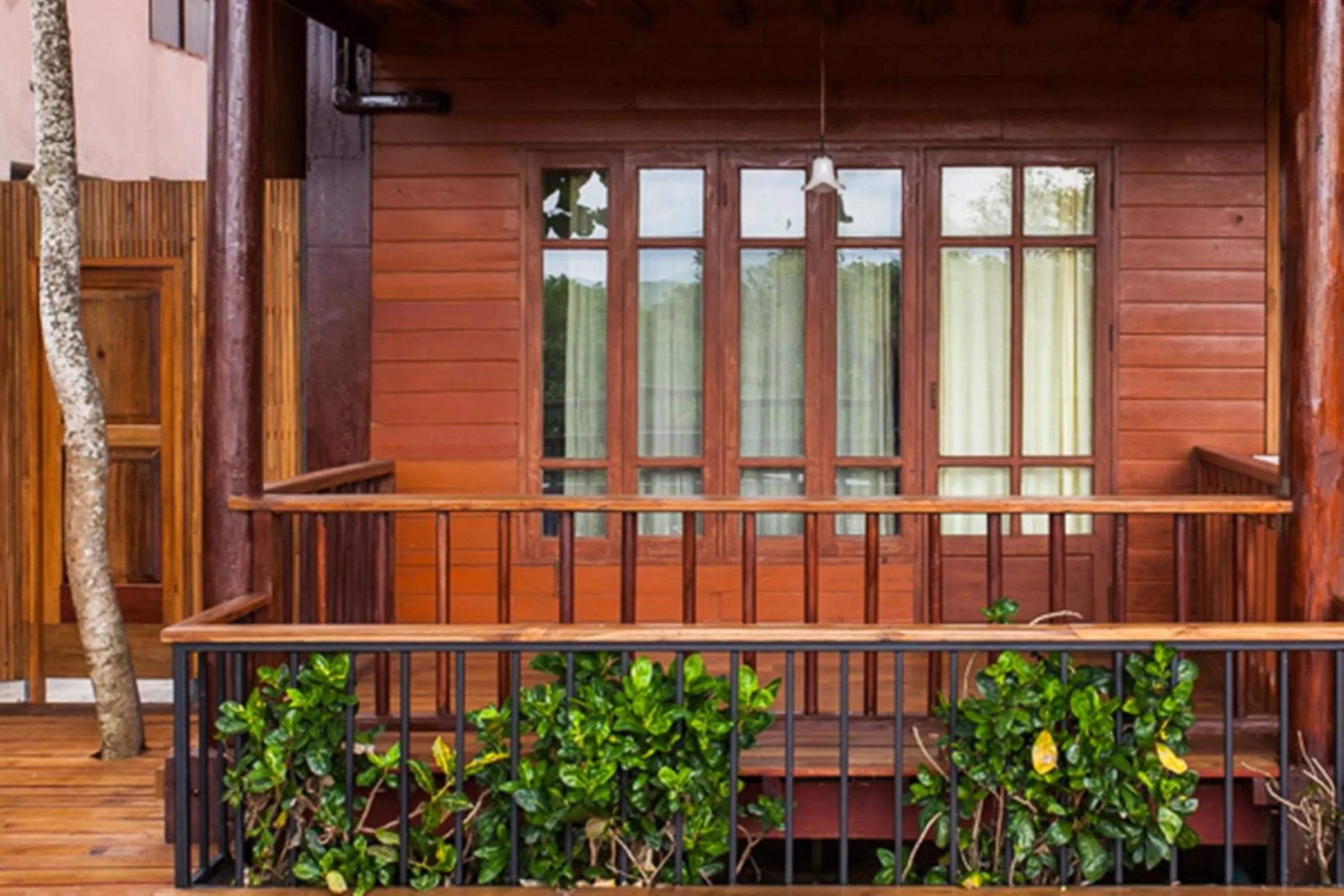 Balcony/Terrace in Riverhouse-The Teak House