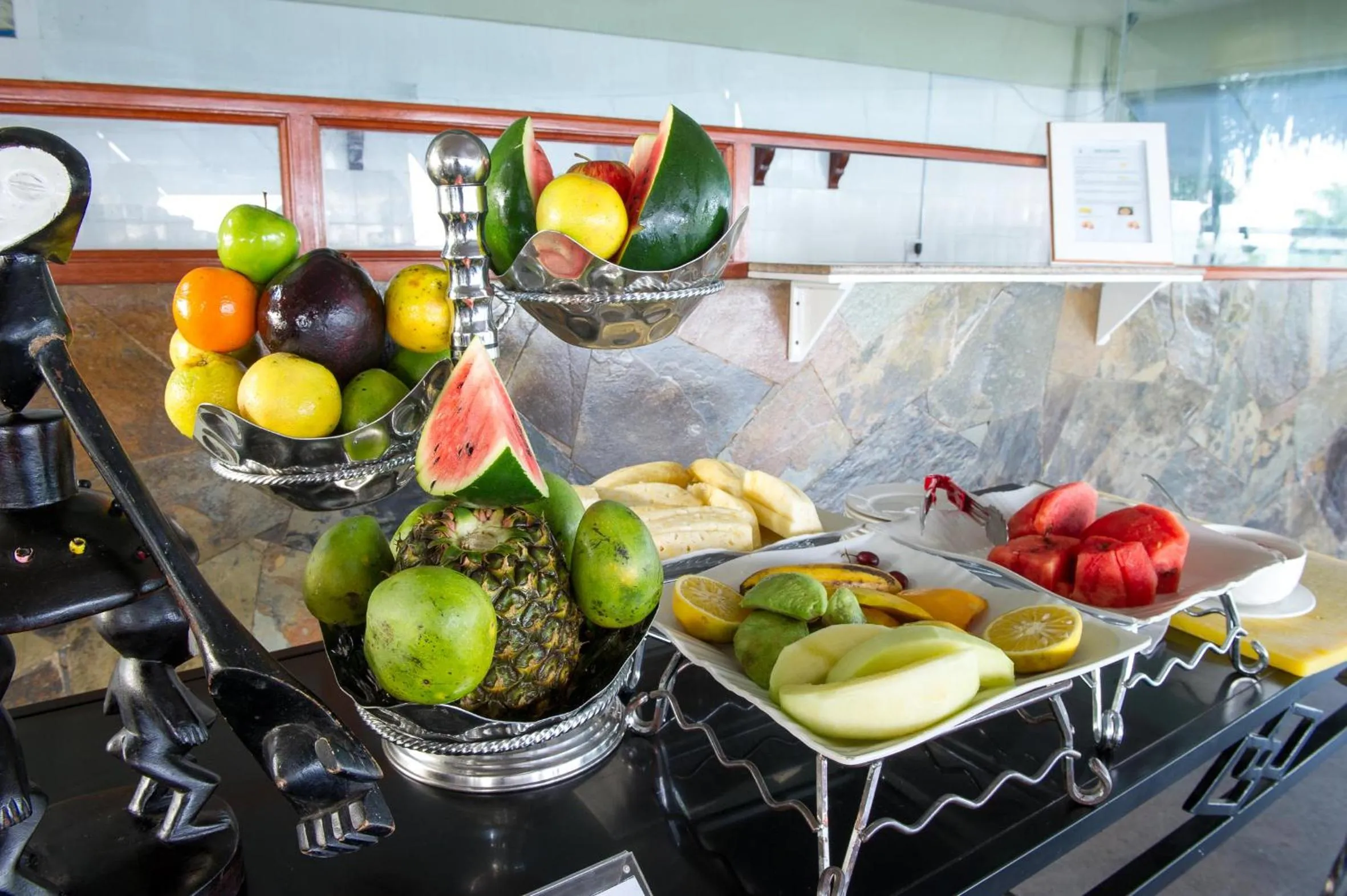 Buffet breakfast in Malaika Beach Resort