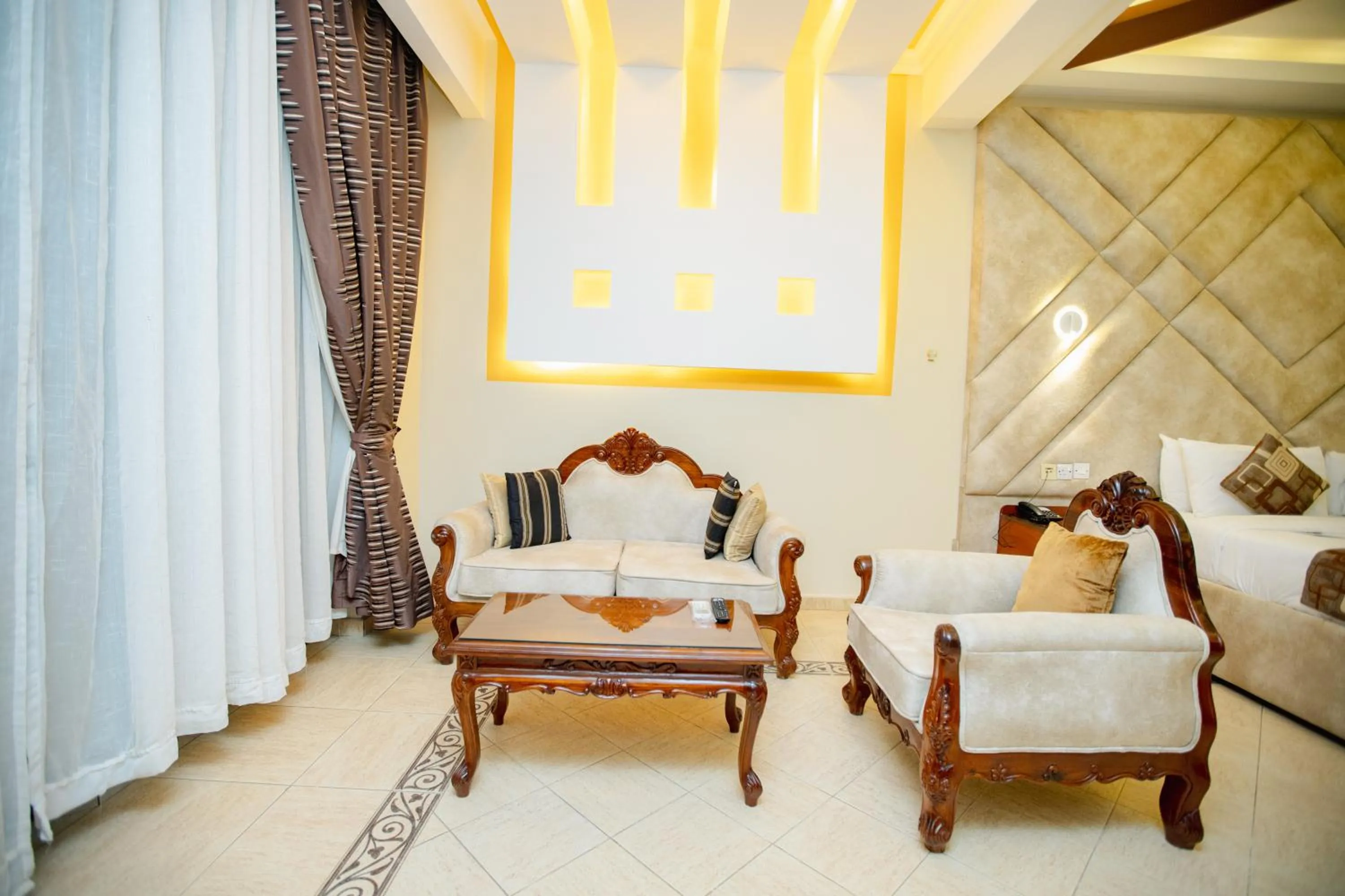 Bed in Malaika Beach Resort