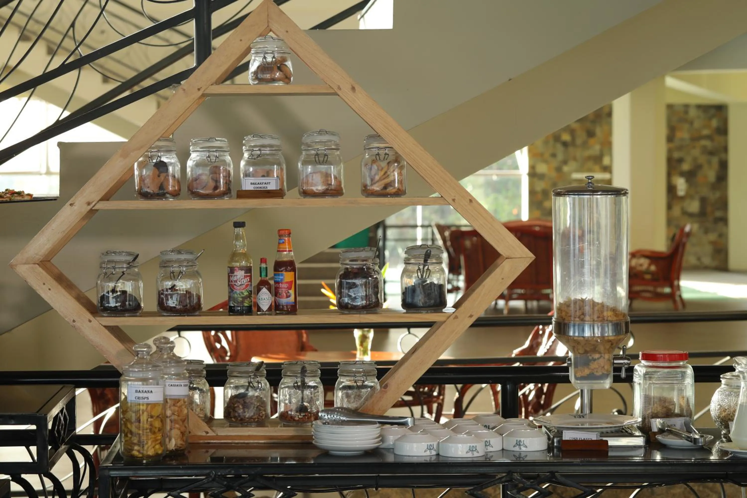 Buffet breakfast in Malaika Beach Resort