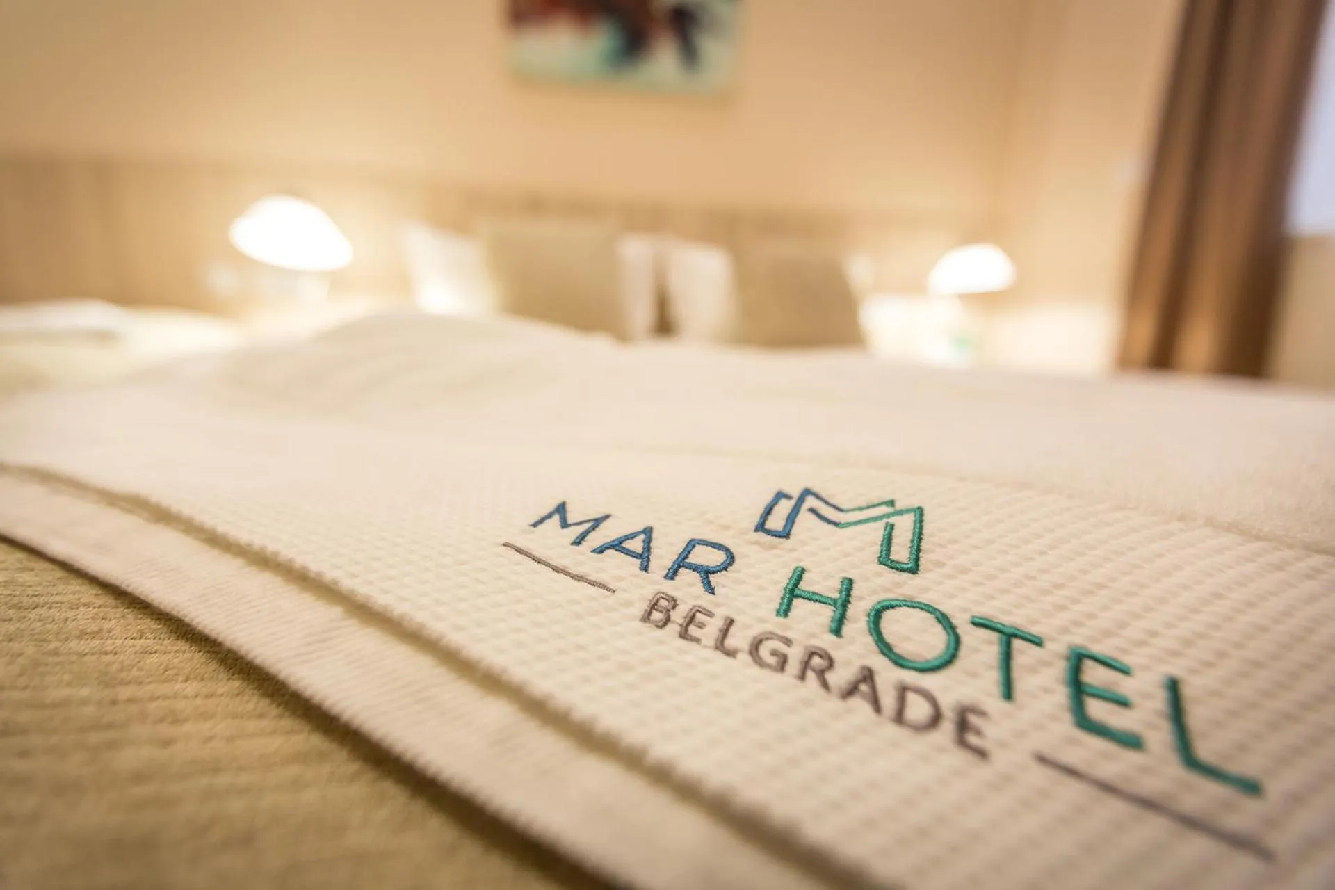 Property logo or sign, Bed in Hotel Mar Garni