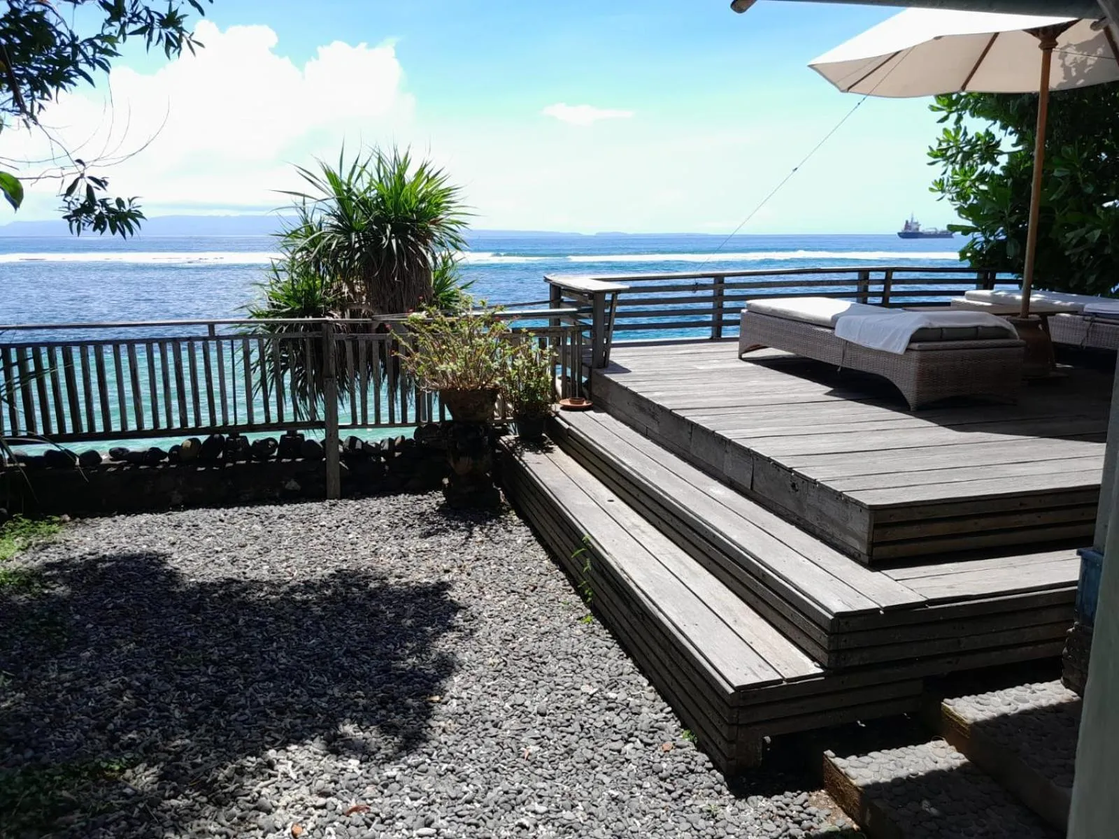 Balcony/Terrace in Pondok Pisang Candidasa