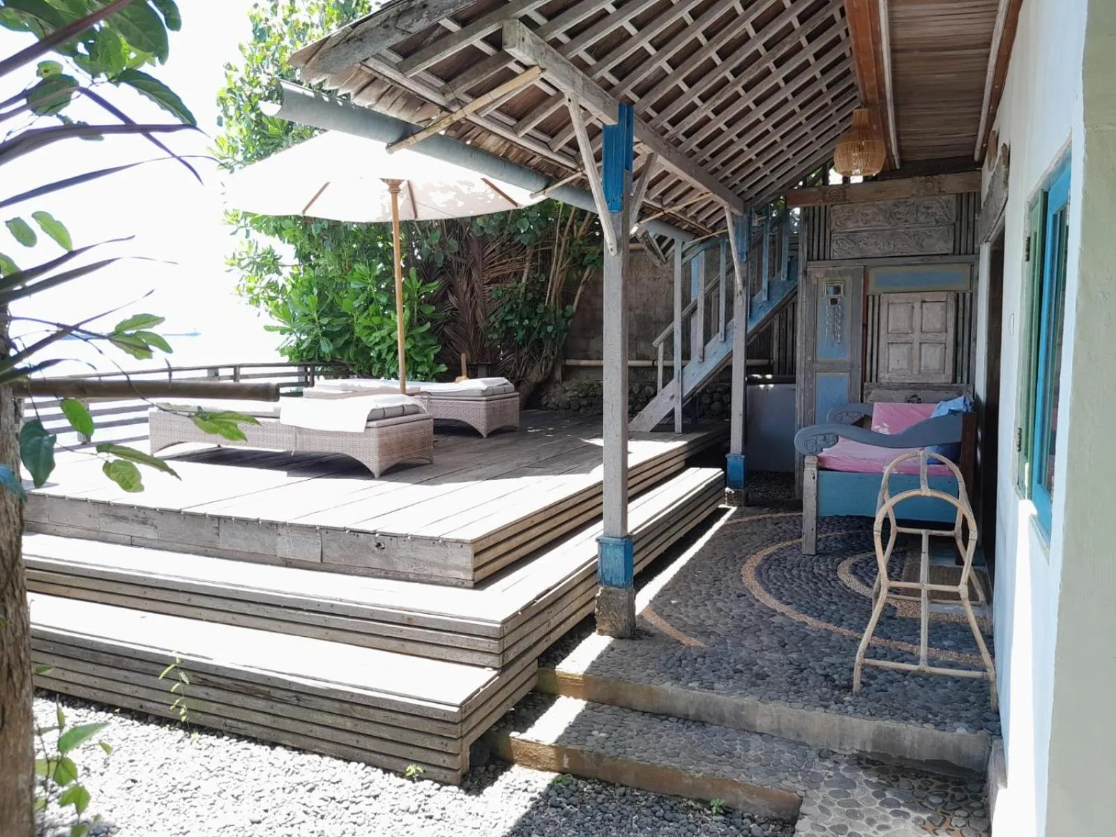 Balcony/Terrace in Pondok Pisang Candidasa