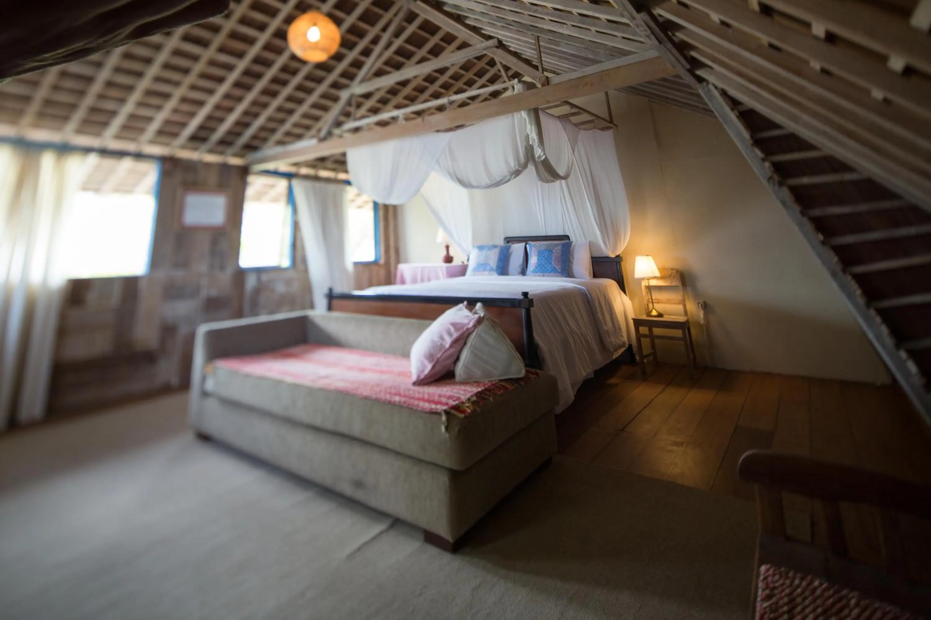 Bed in Pondok Pisang Candidasa