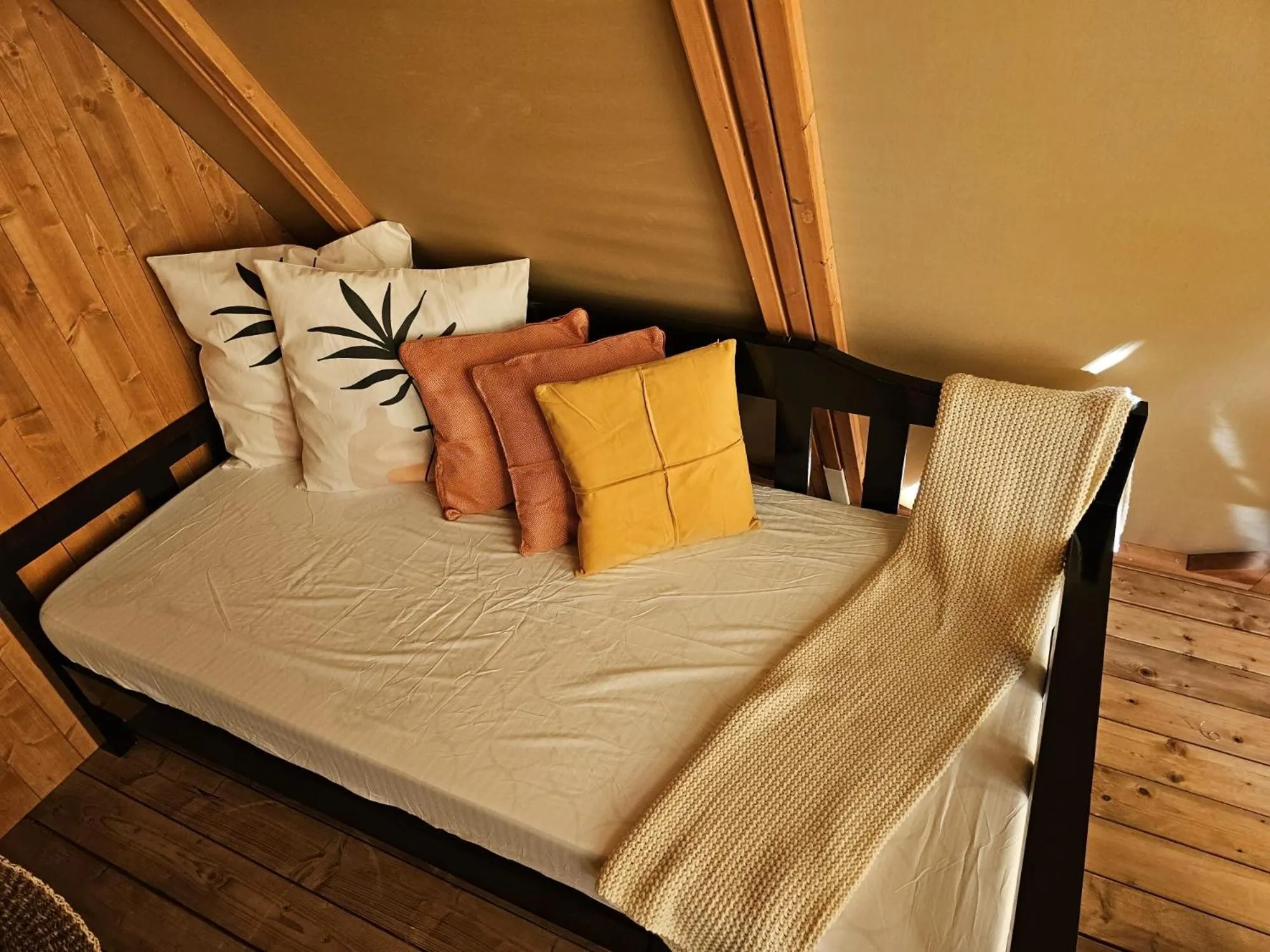 Bed in Aquamare Beach Camp Resort