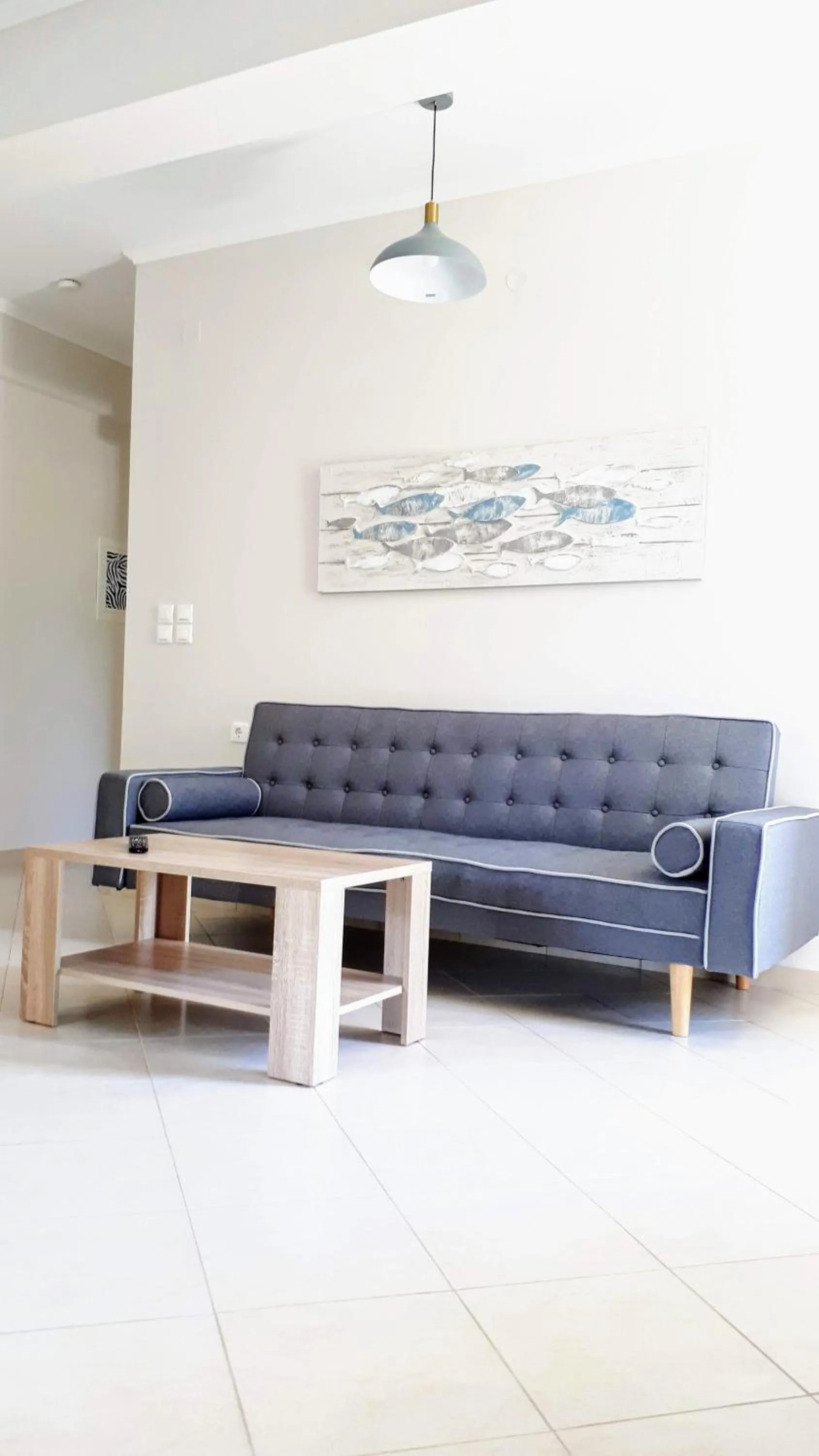Seating area in Elias Apartments