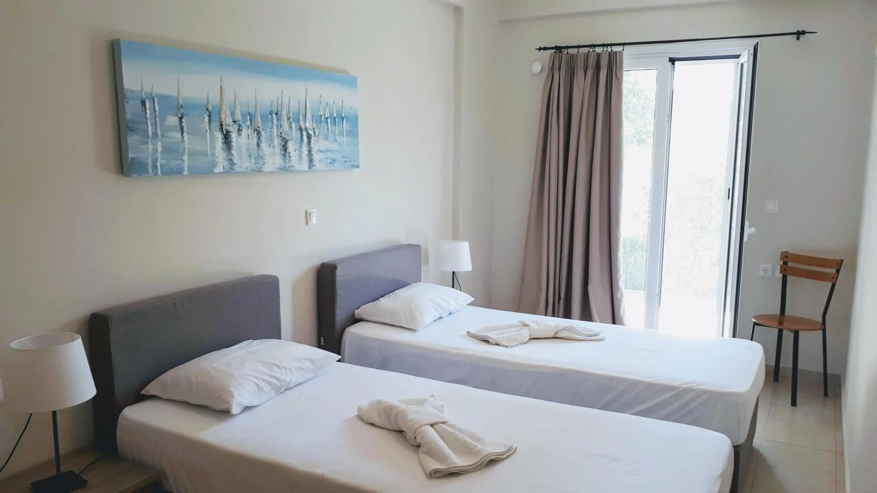 Bedroom, Bed in Elias Apartments