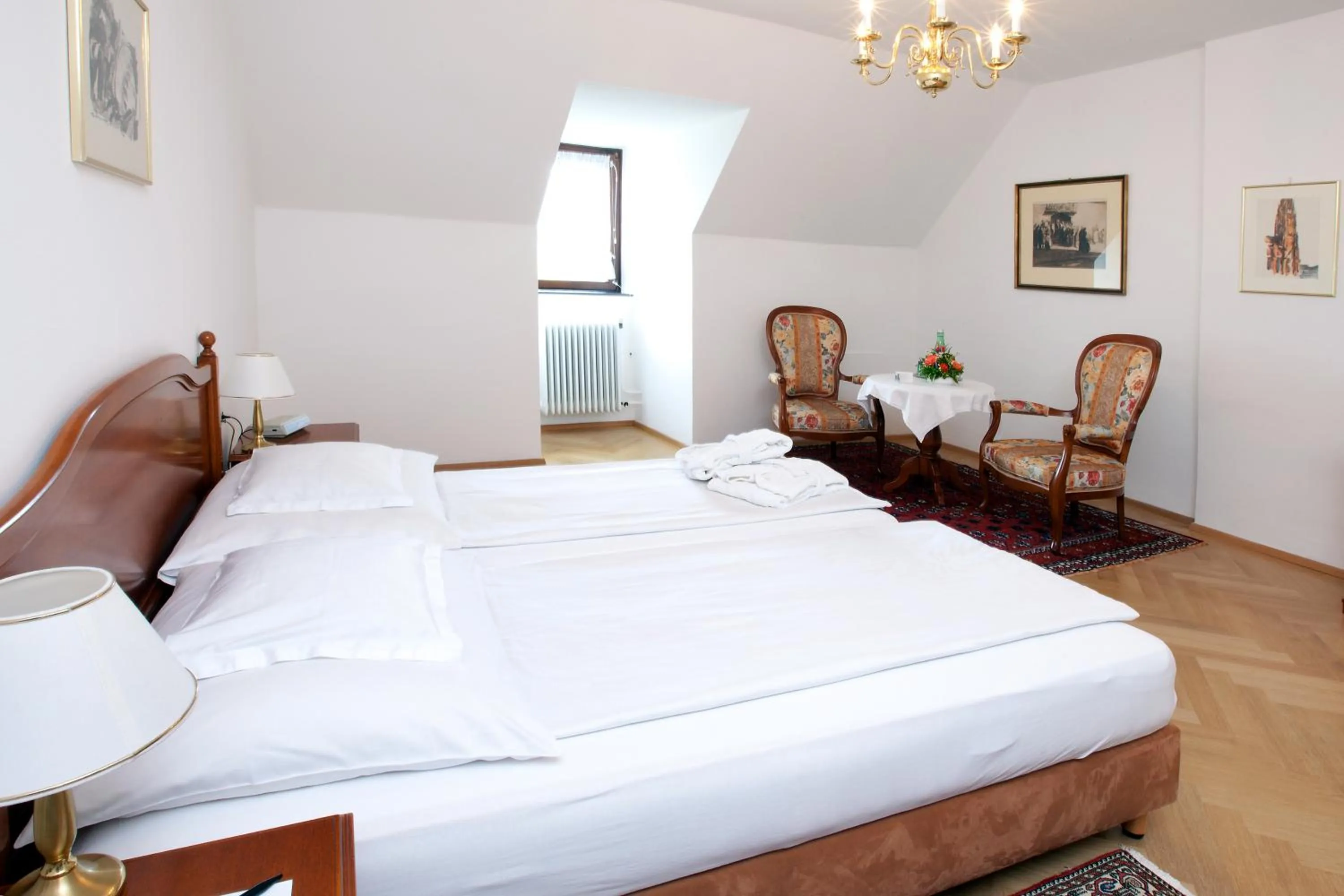 Bed in Hotel Richard Löwenherz