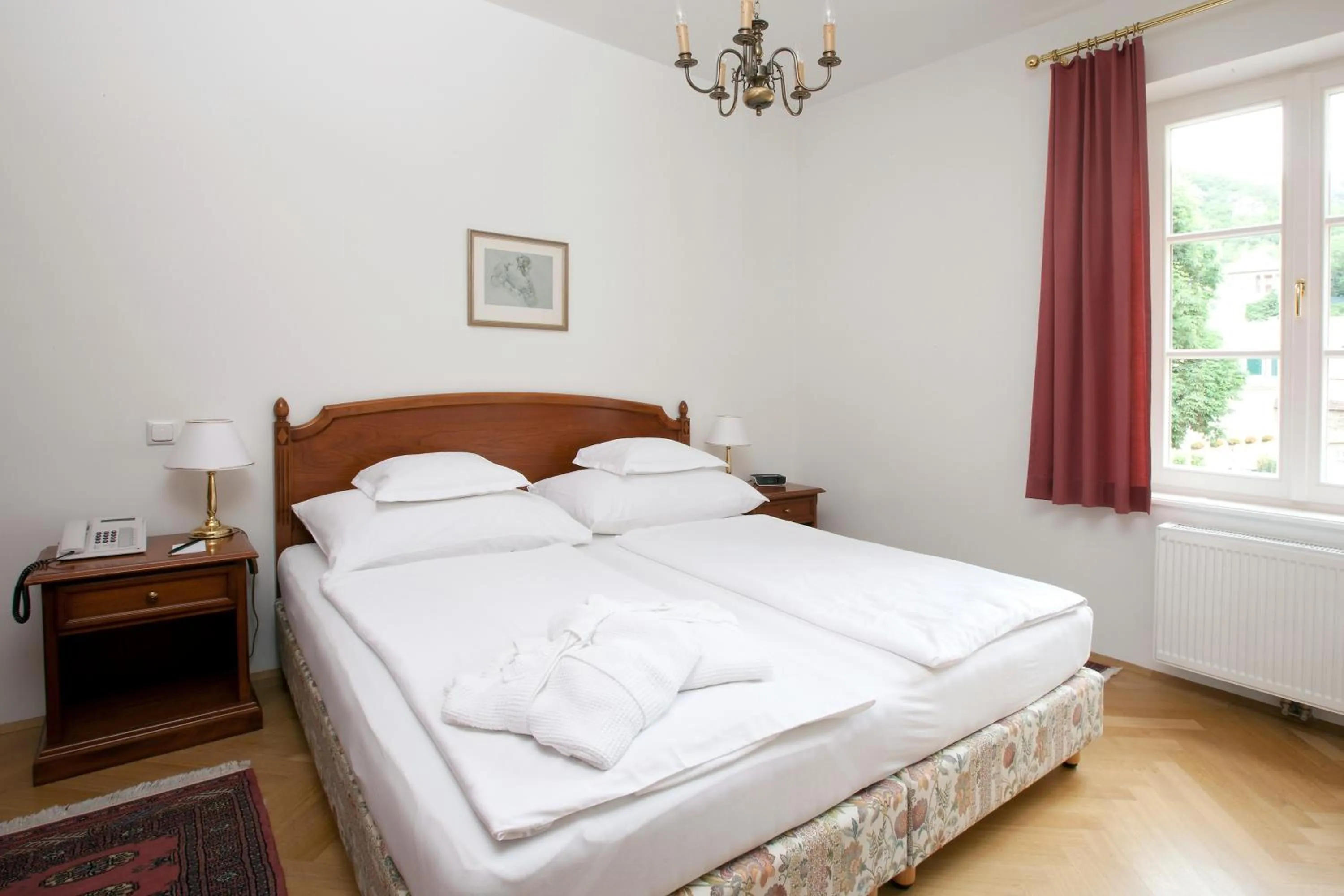 Bed in Hotel Richard Löwenherz