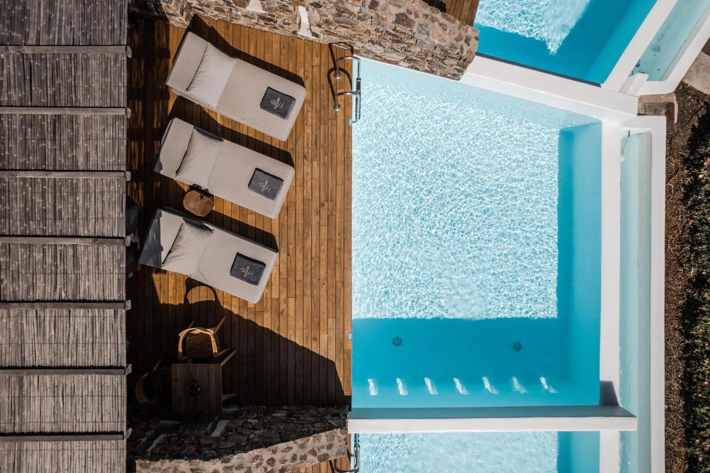 Swimming pool in Alissachni Mykonos