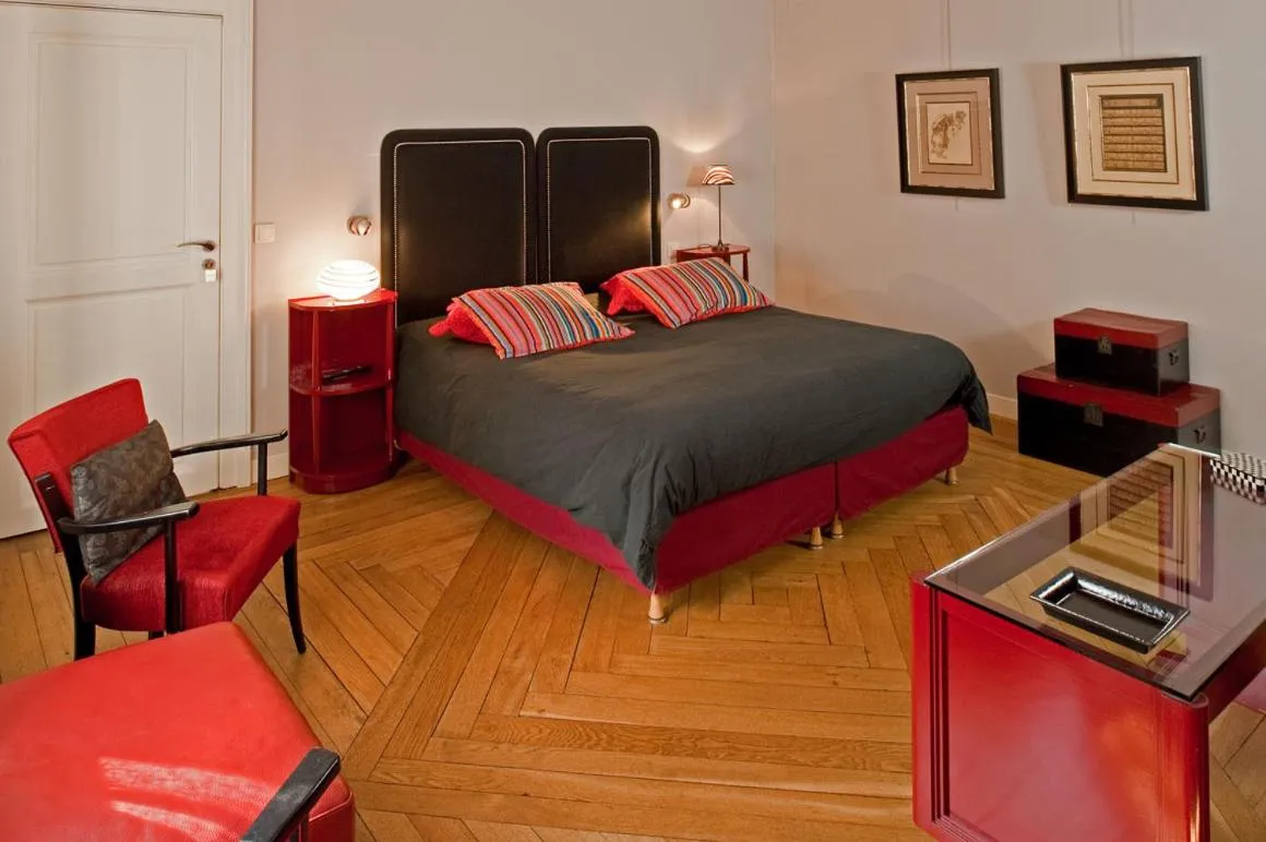 Bedroom, Bed in Maison d'Hôte de Myon