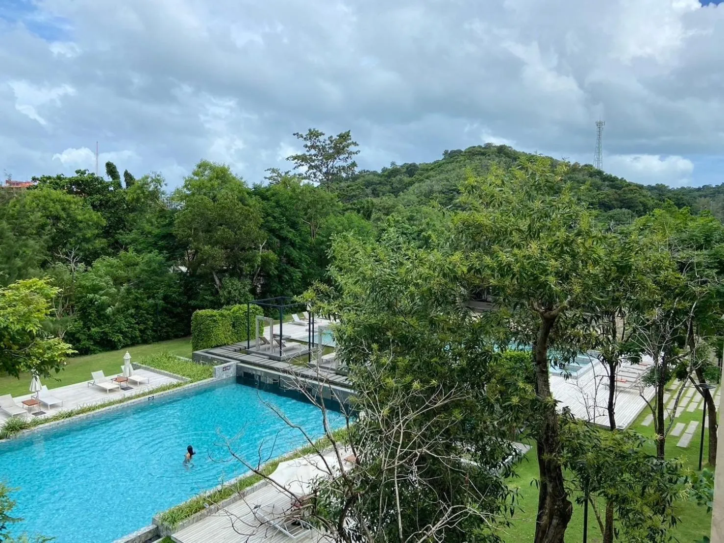 Pool view in The Gallery Hotel Nai Harn