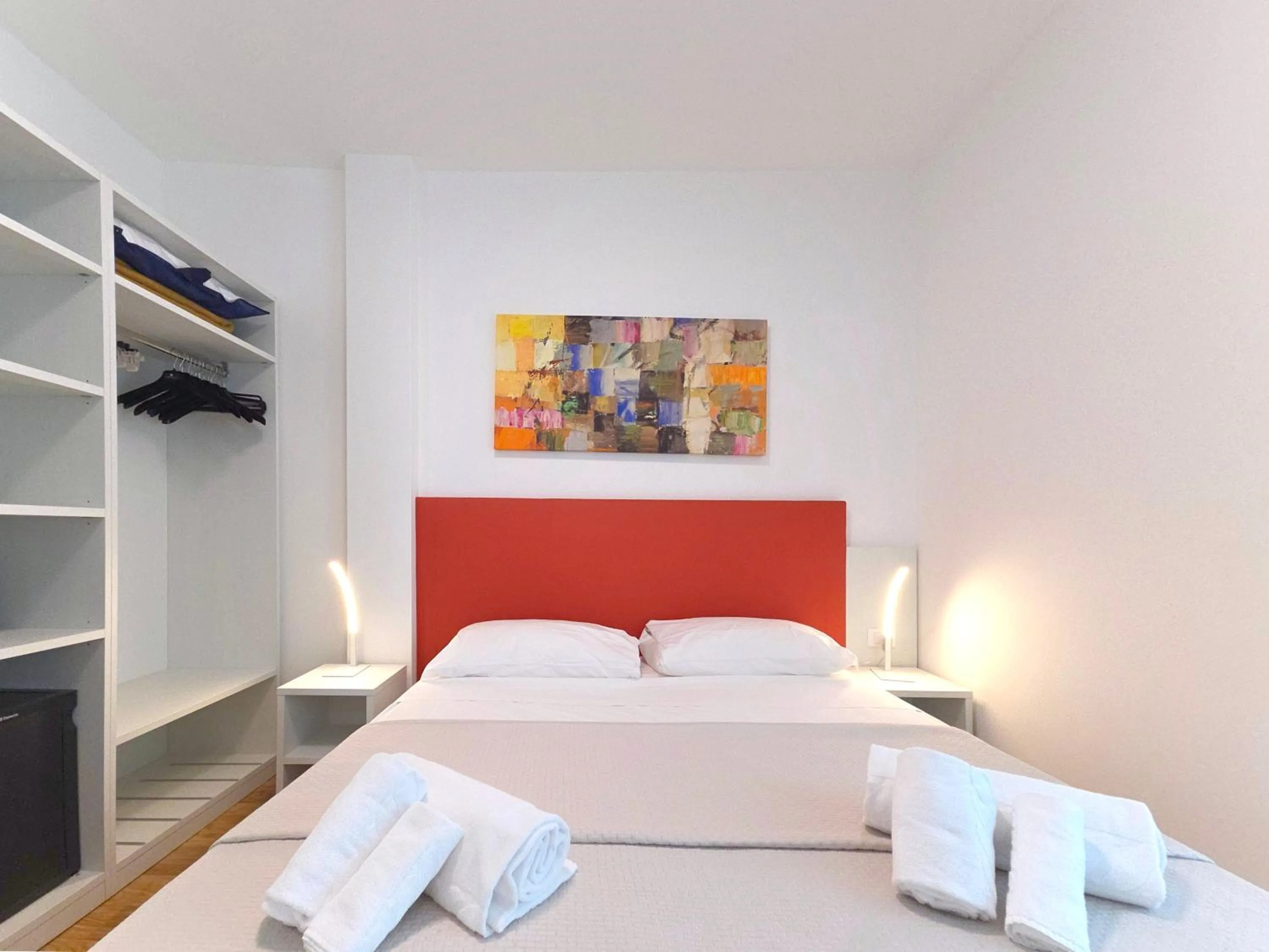 Bed in Hotel Royal Garnì