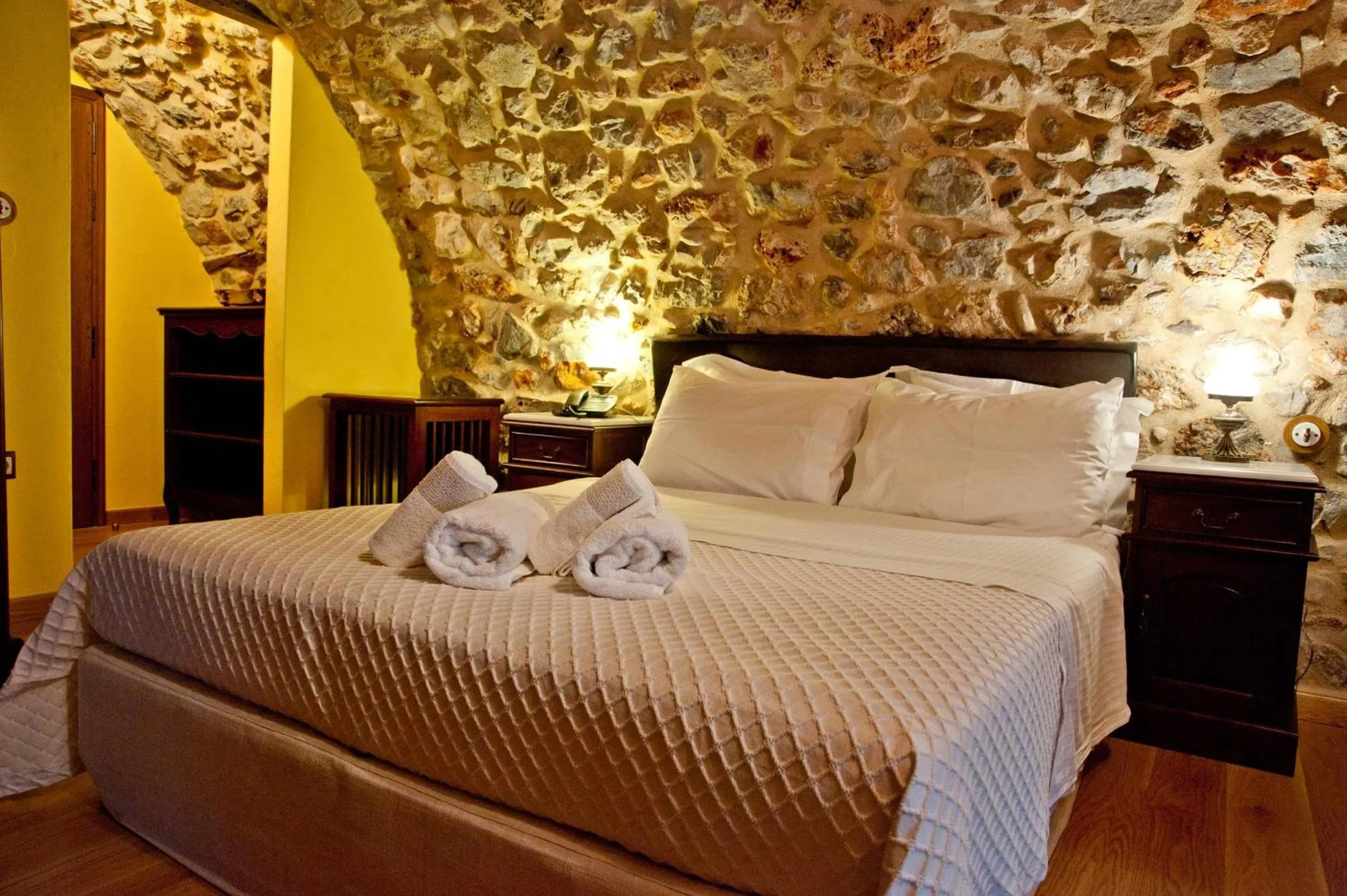 Bedroom, Bed in Archontiko Hatzipanayioti