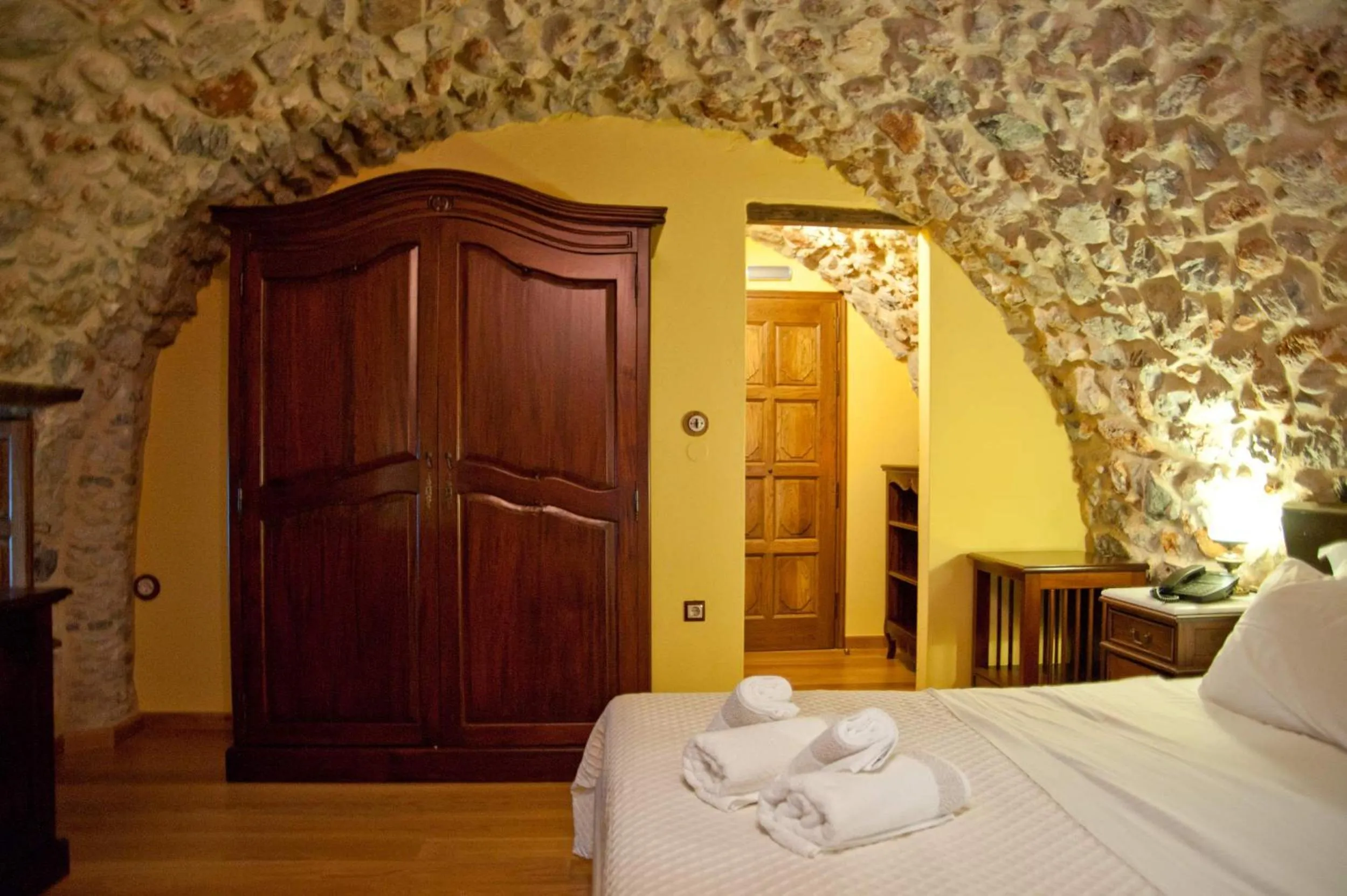 Photo of the whole room, Bed in Archontiko Hatzipanayioti