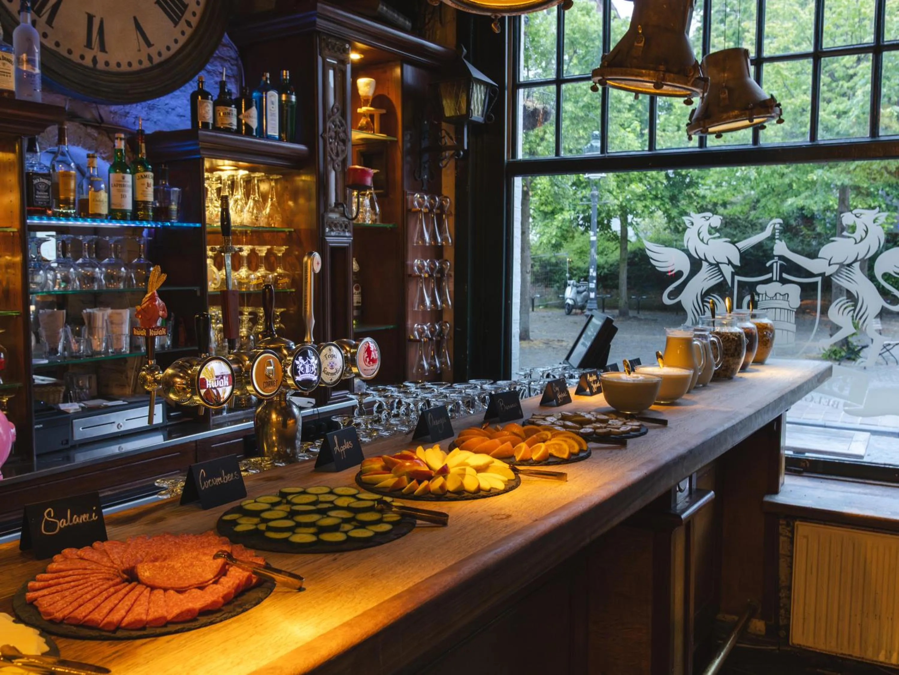 Food in St Christopher's Inn Bruges - The Bauhaus