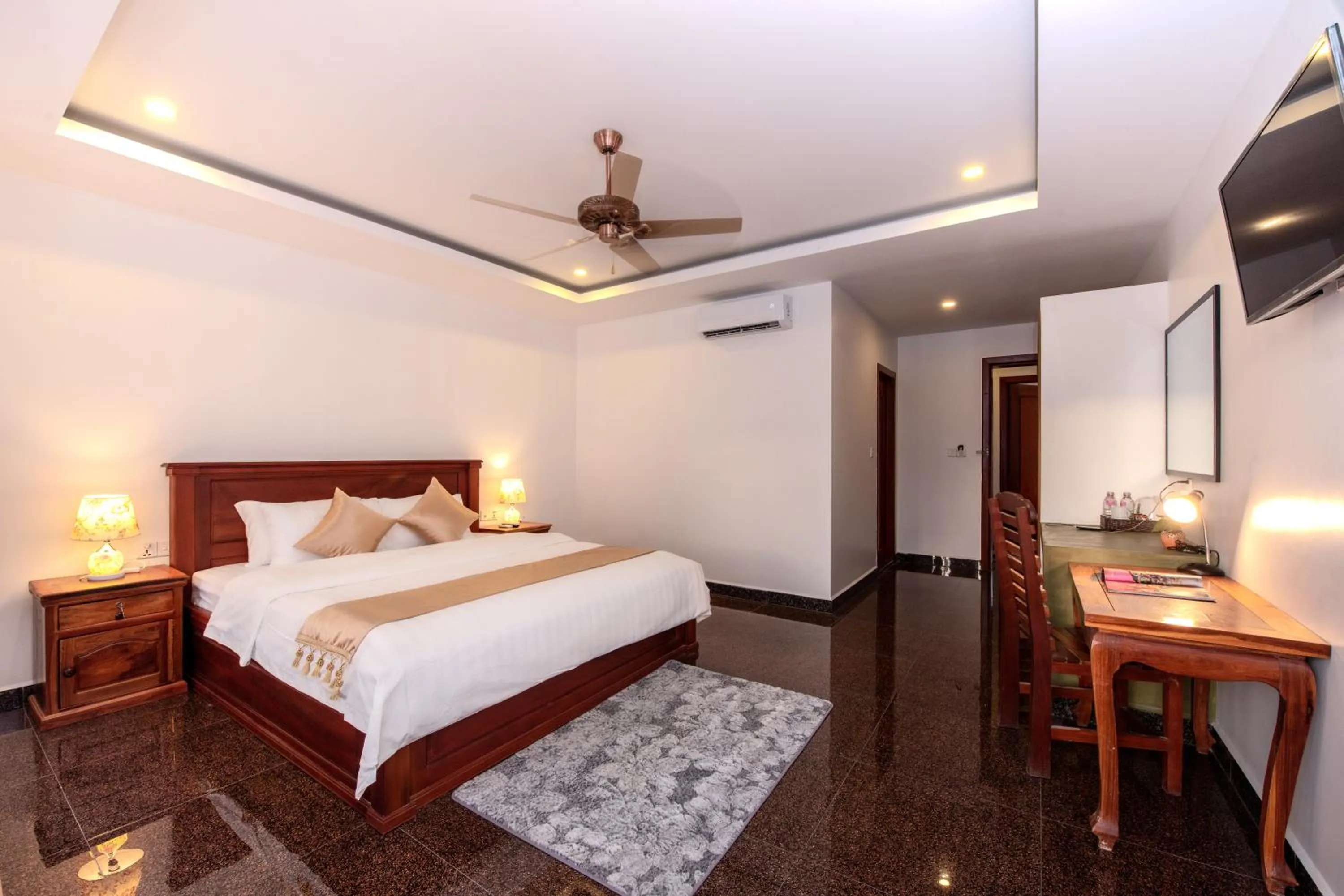 Bed in The Unique Angkor Villa