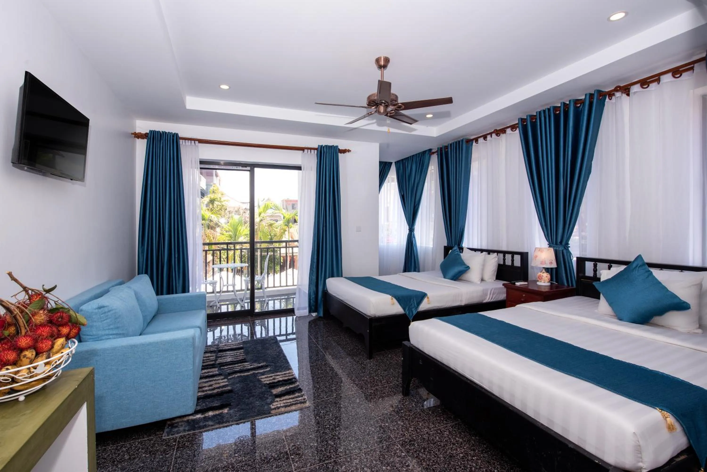 Photo of the whole room, Bed in The Unique Angkor Villa