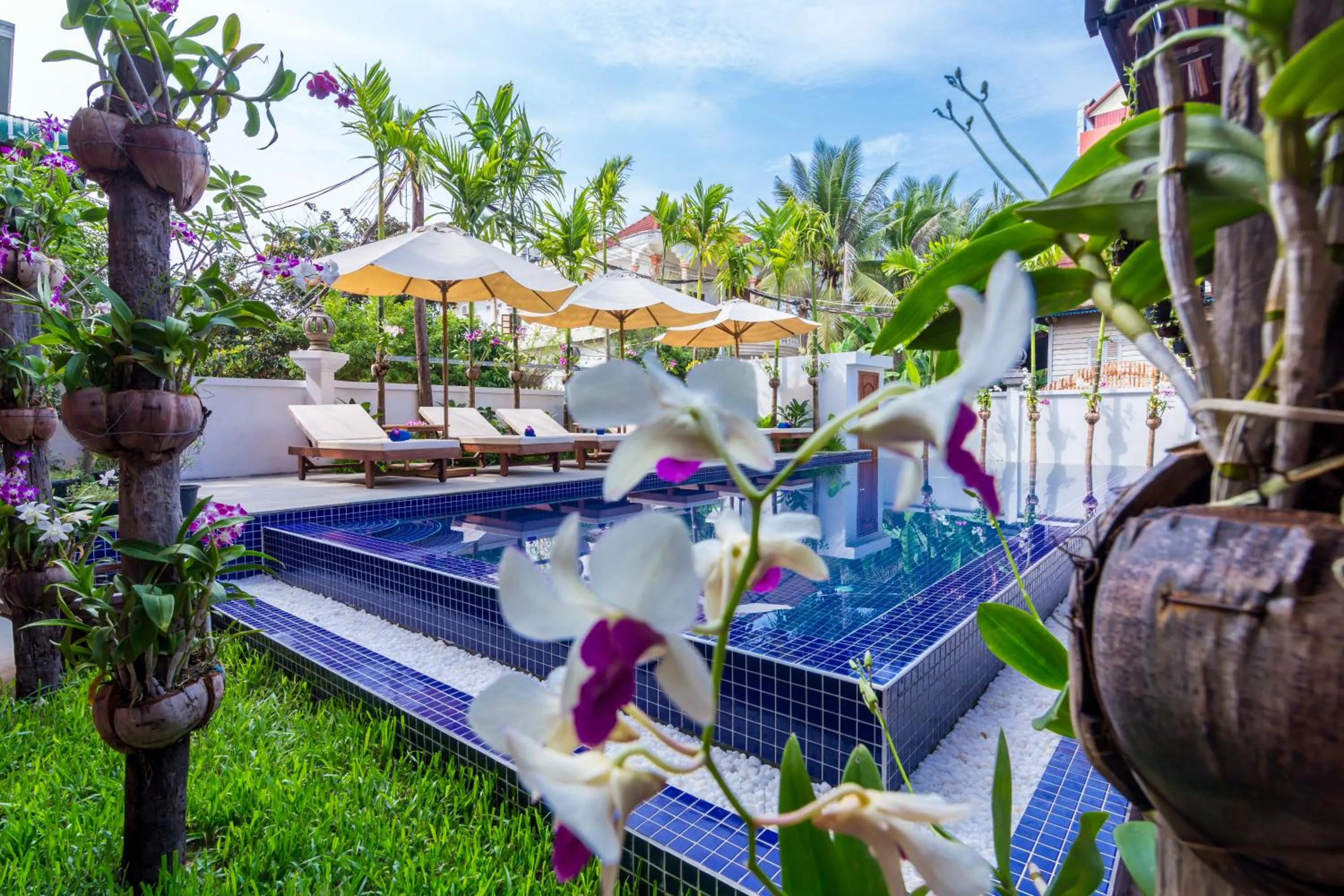Swimming pool in The Unique Angkor Villa